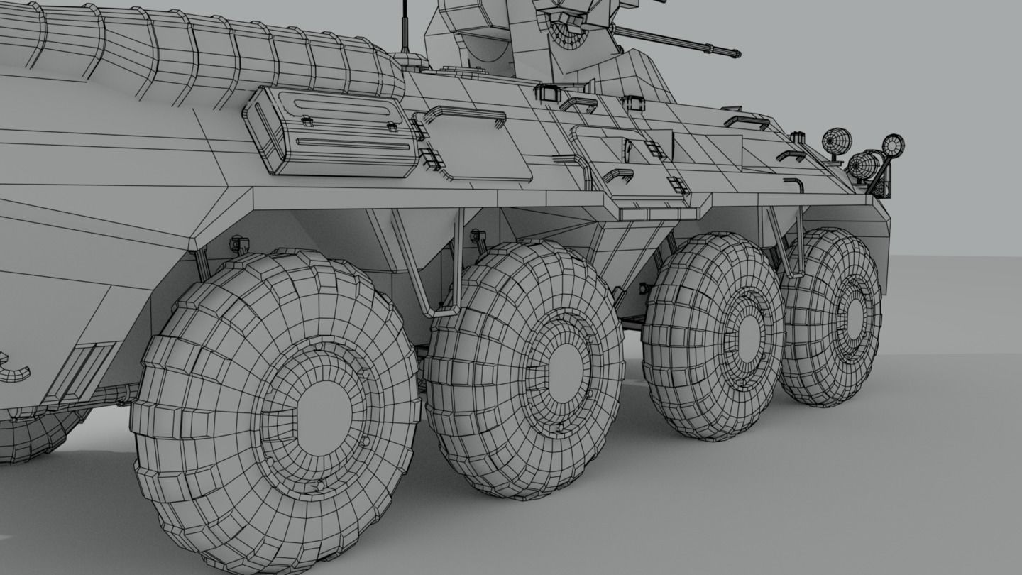 BTR-82 Soviet-Russian APC 3D model_30