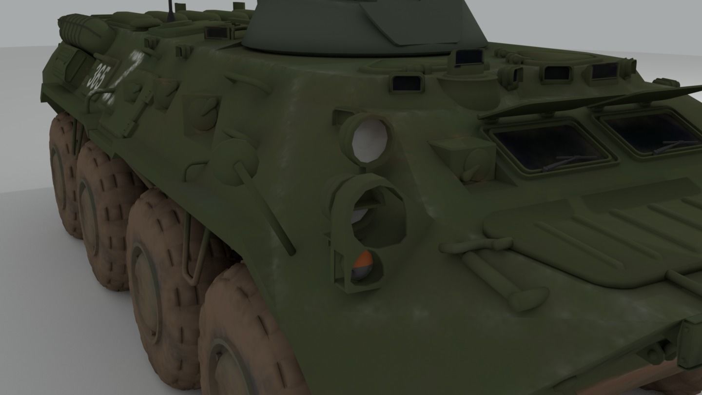 BTR-82 Soviet-Russian APC 3D model_14
