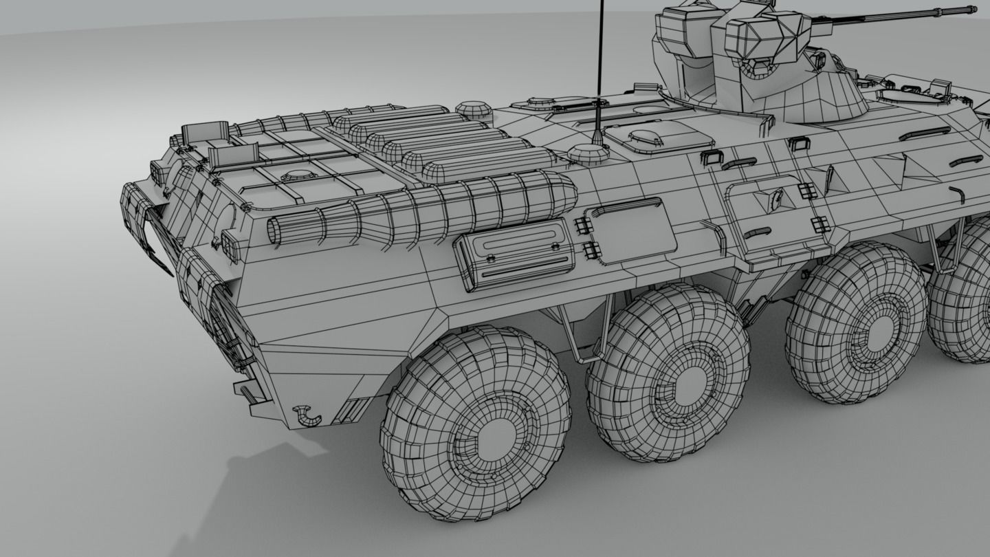 BTR-82 Soviet-Russian APC 3D model_28