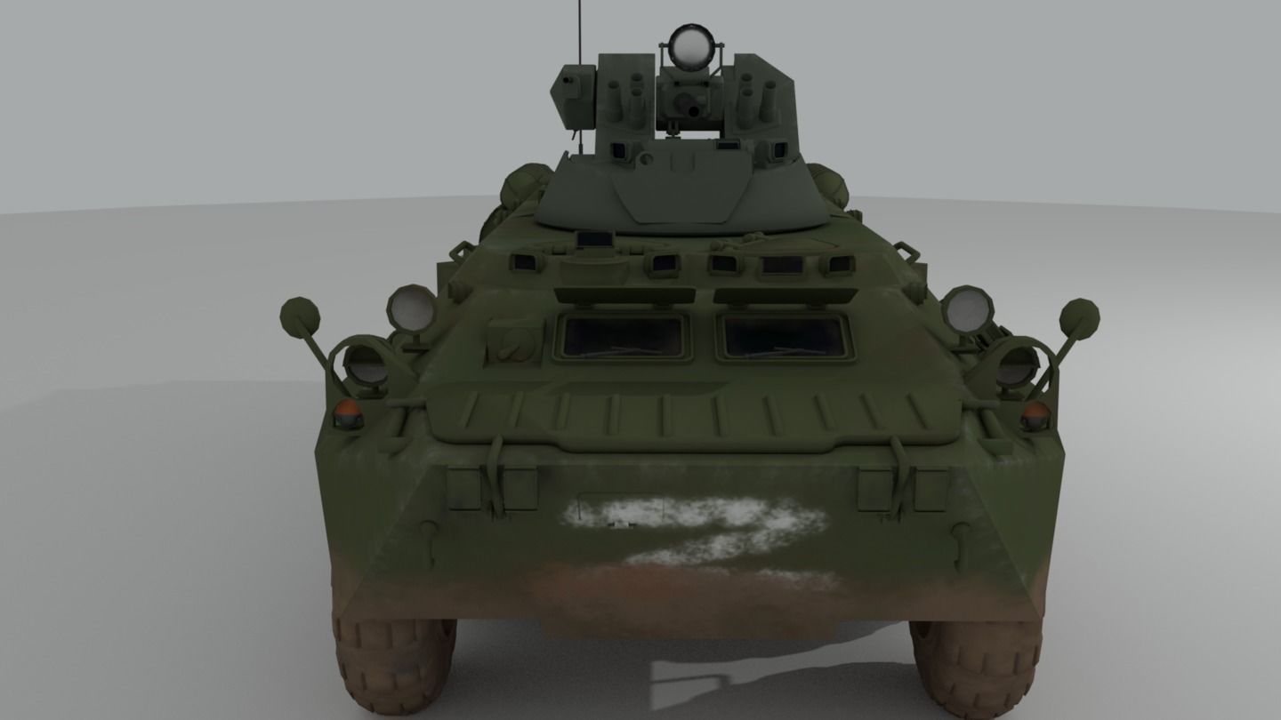 BTR-82 Soviet-Russian APC 3D model_5