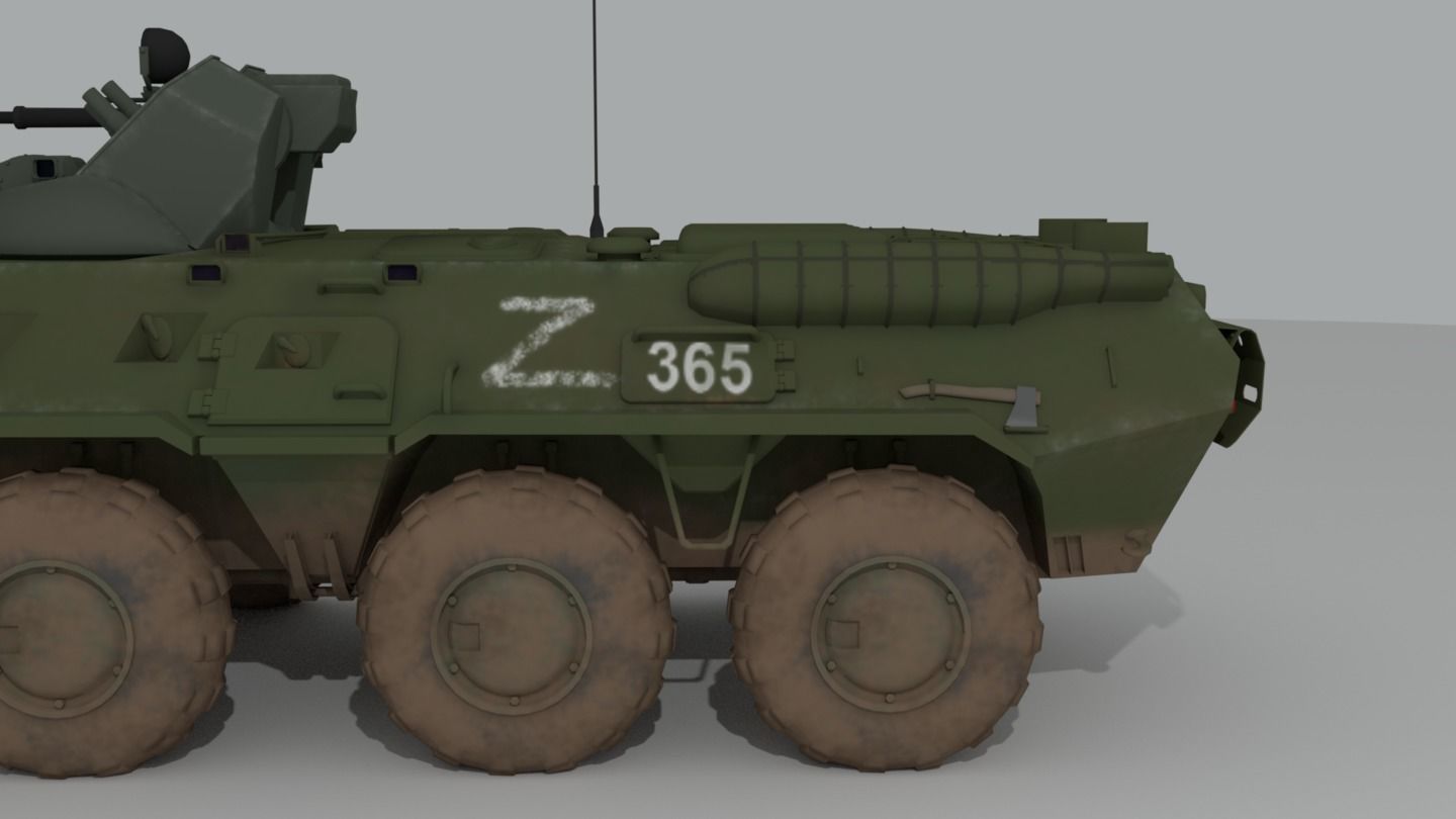 BTR-82 Soviet-Russian APC 3D model_18