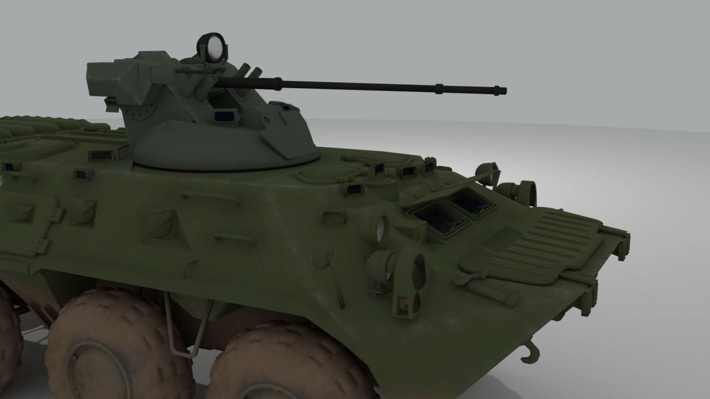 BTR-82 Soviet-Russian APC 3D model_8