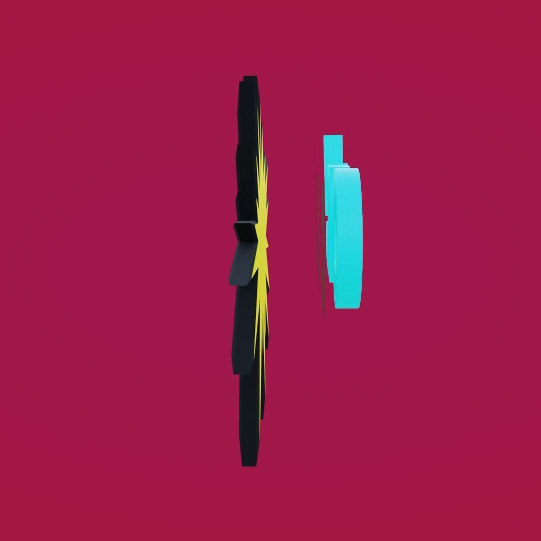 Ok Blue FX for AR animated Low-poly 3D model_2