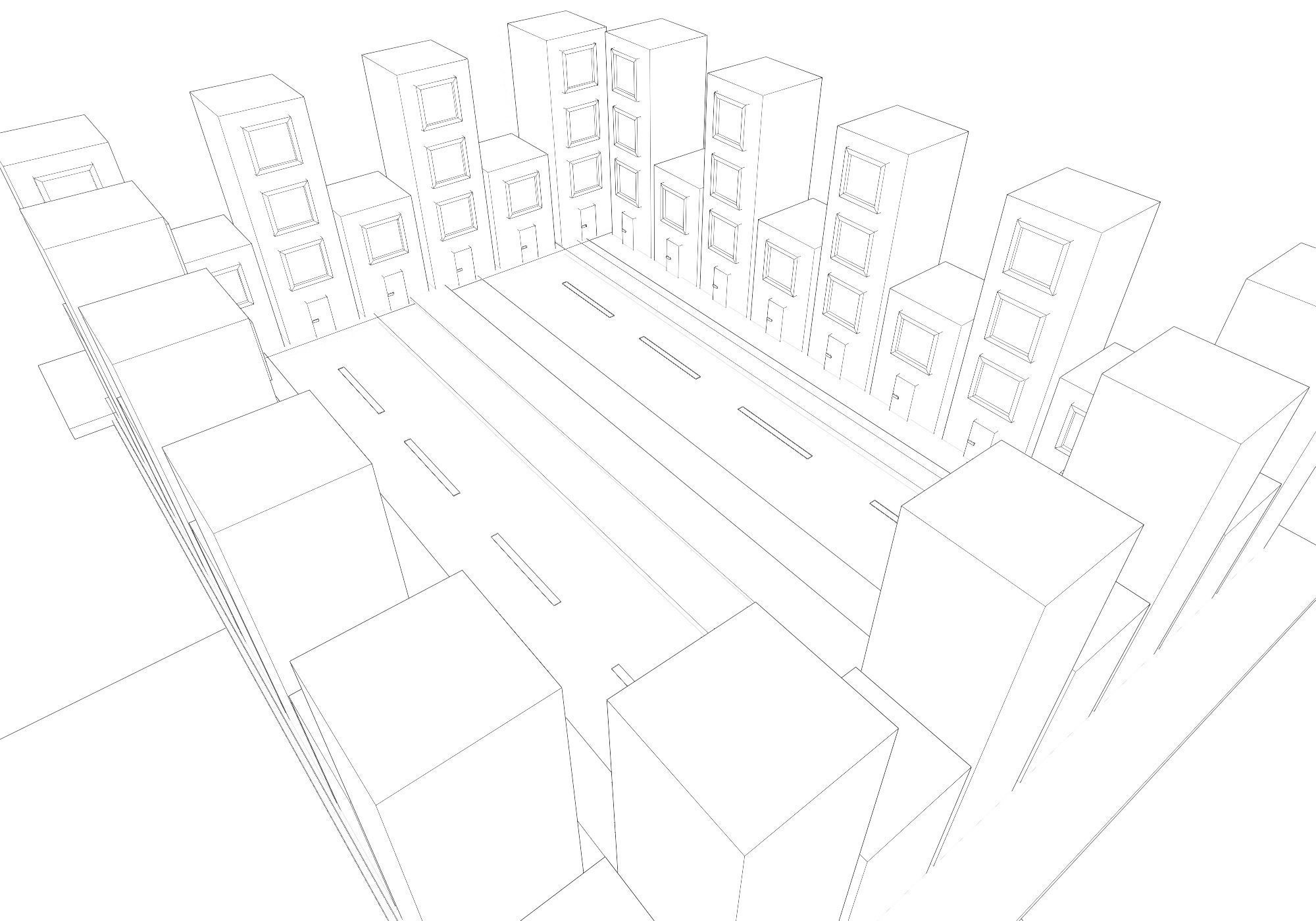 base city Low-poly 3D model_11