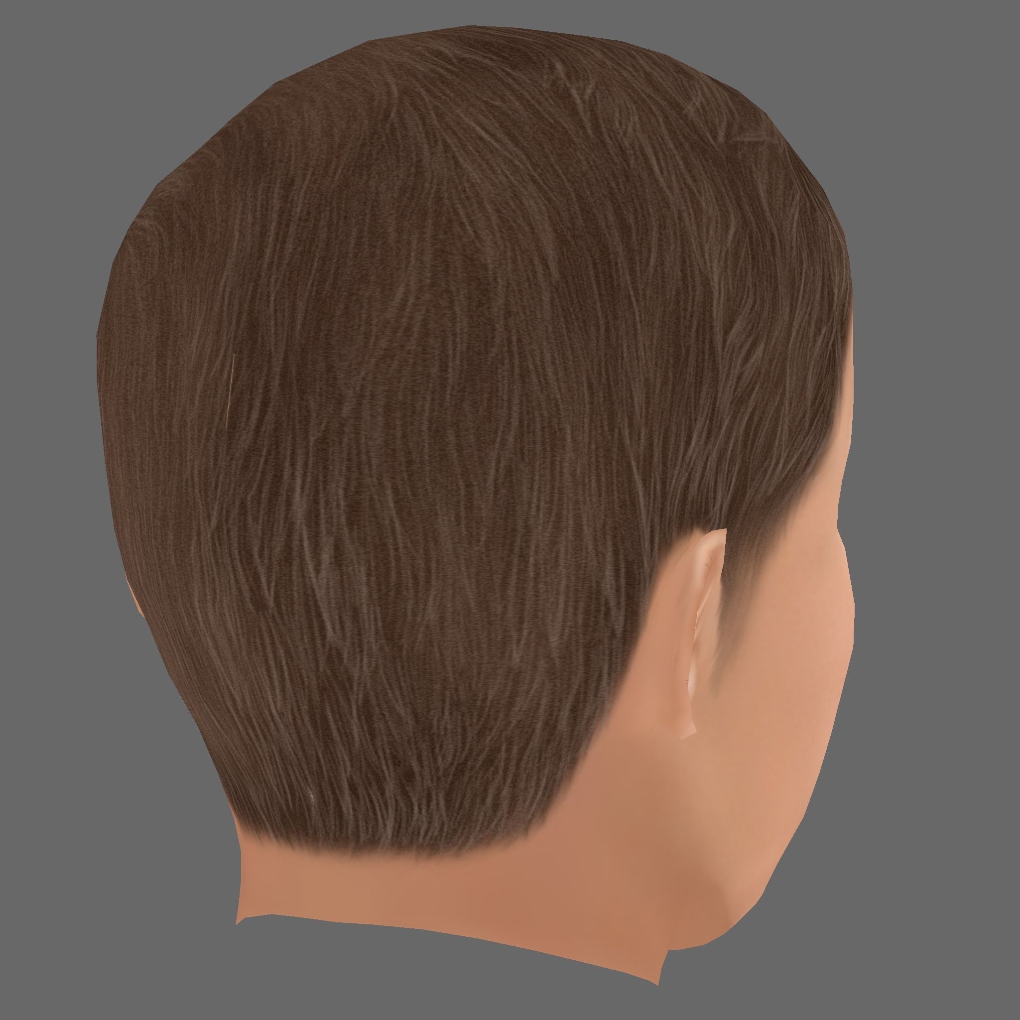 Lucas Hedges Head - Low poly head for game Low-poly Low-poly 3D model_4