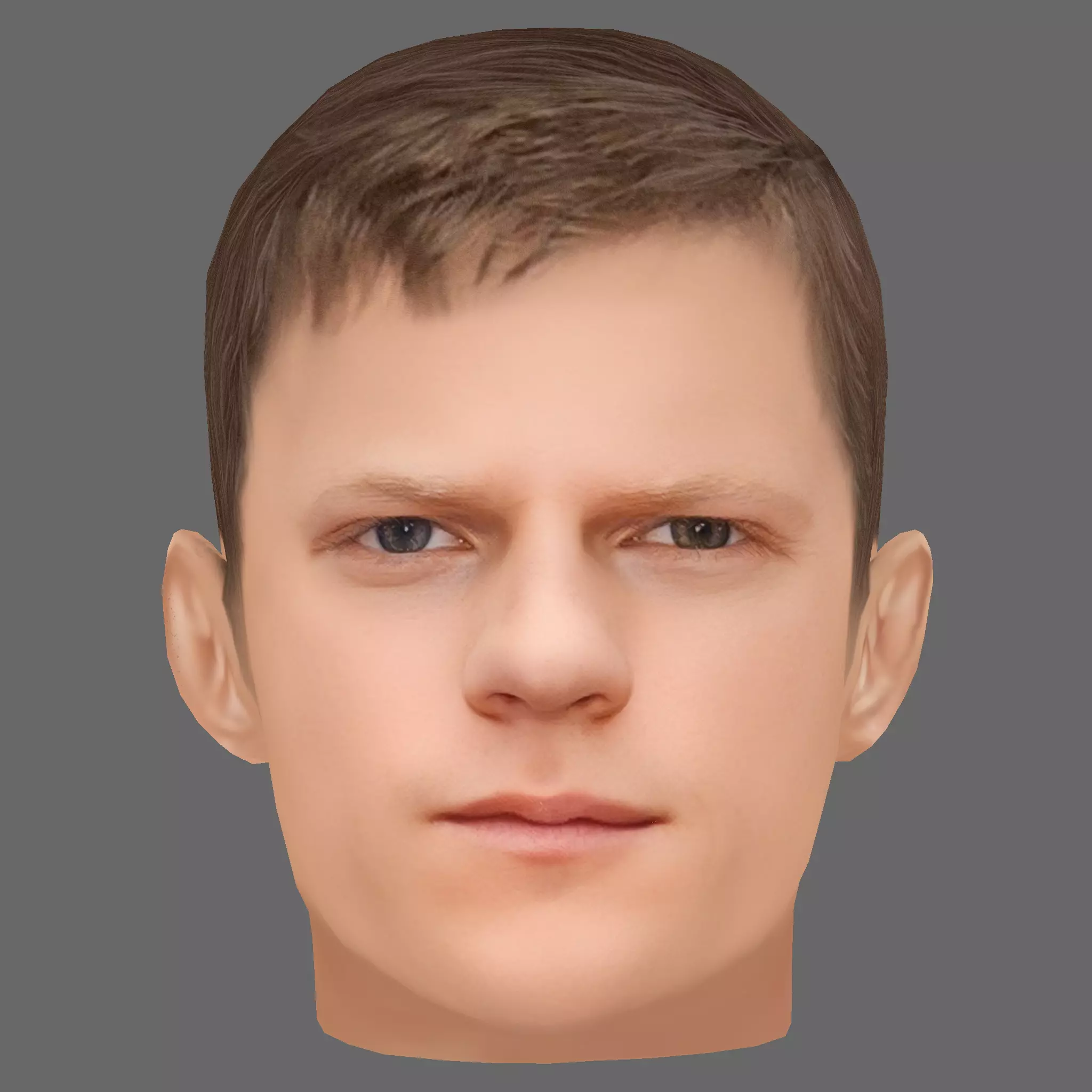 Lucas Hedges Head - Low poly head for game Low-poly Low-poly 3D model_0