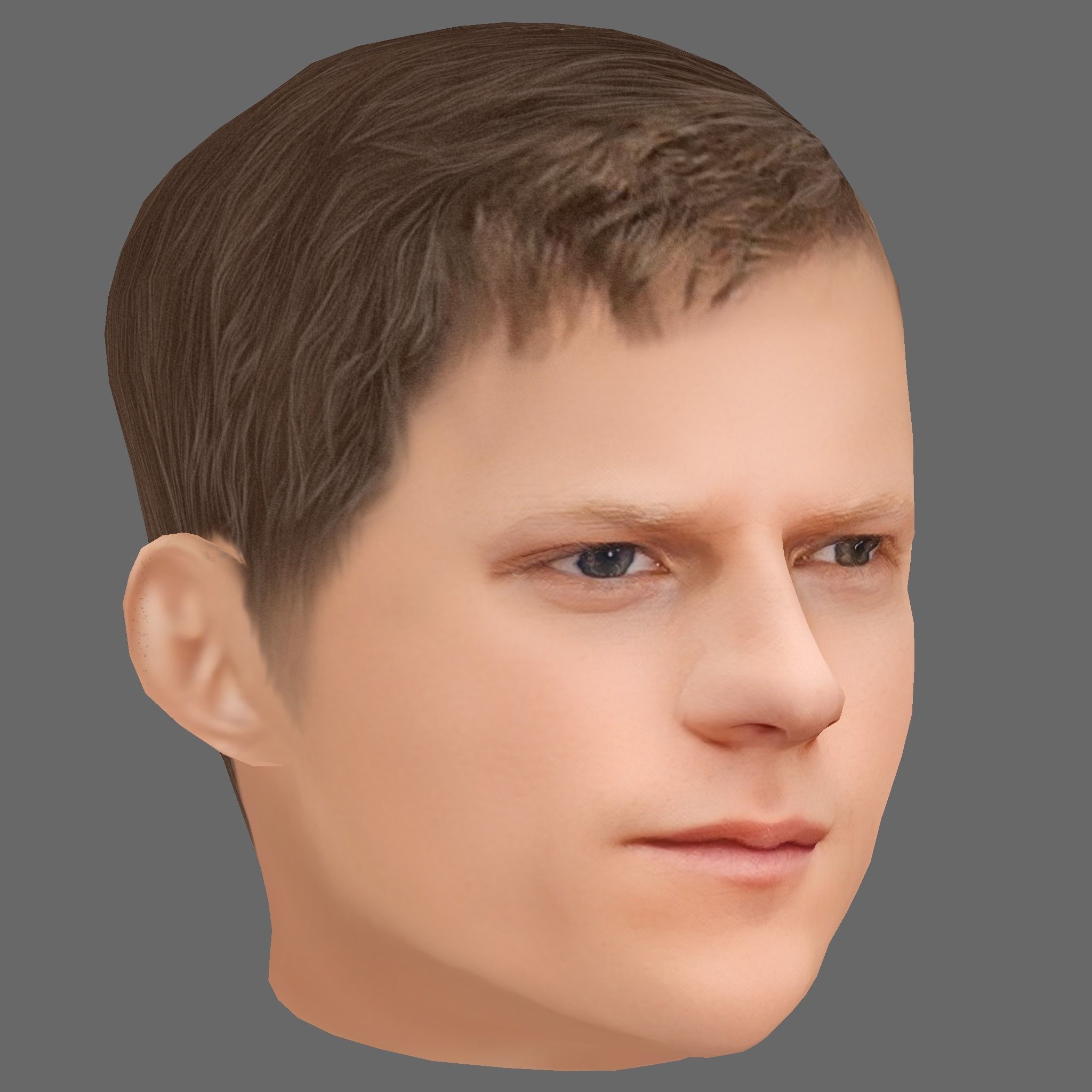 Lucas Hedges Head - Low poly head for game Low-poly Low-poly 3D model_6
