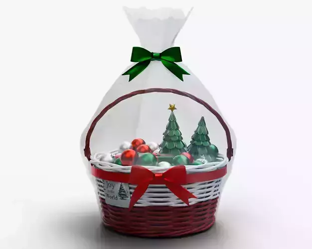 Christmas gift basket packaging