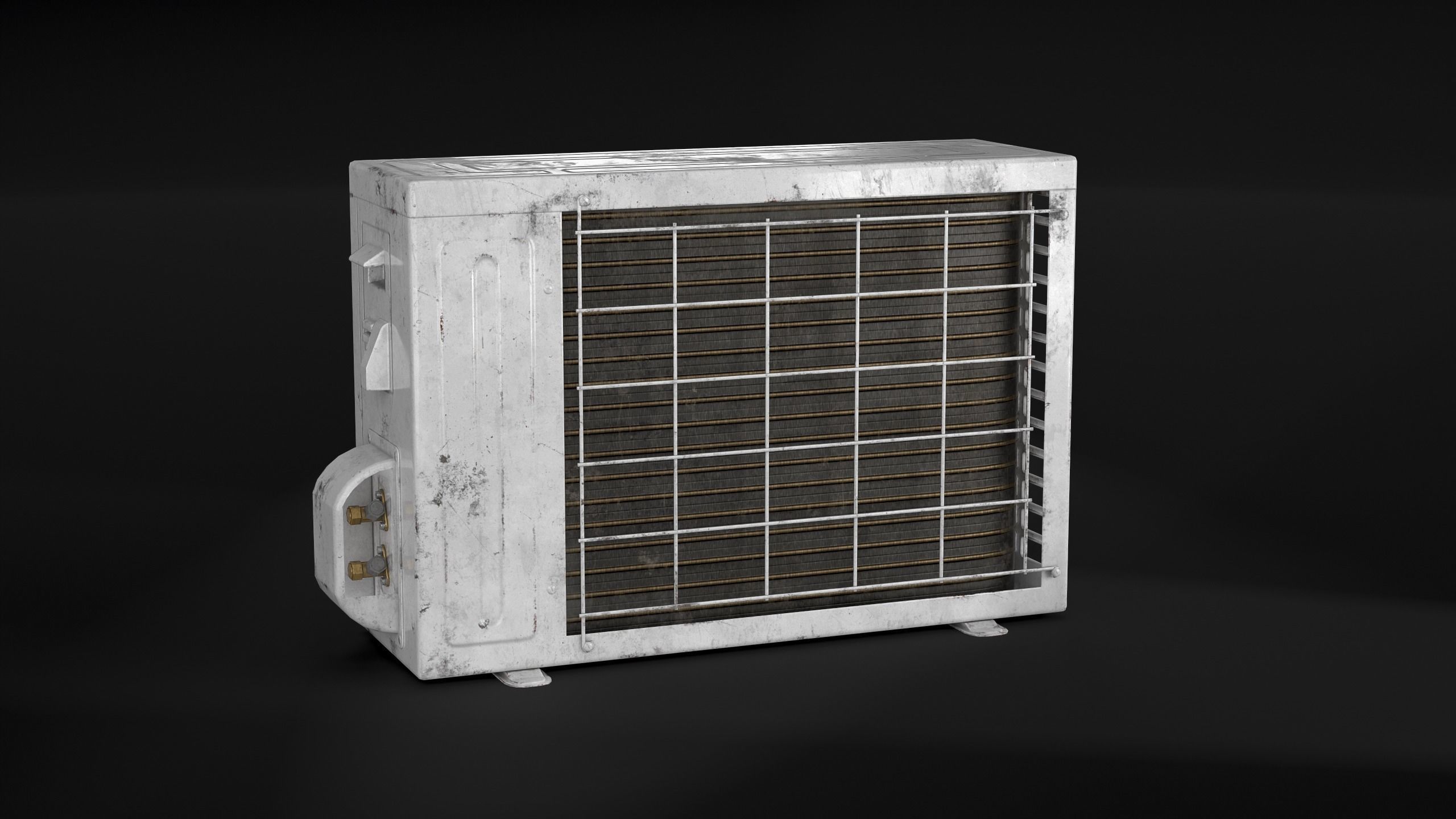 Air conditioner Low-poly 3D model_1
