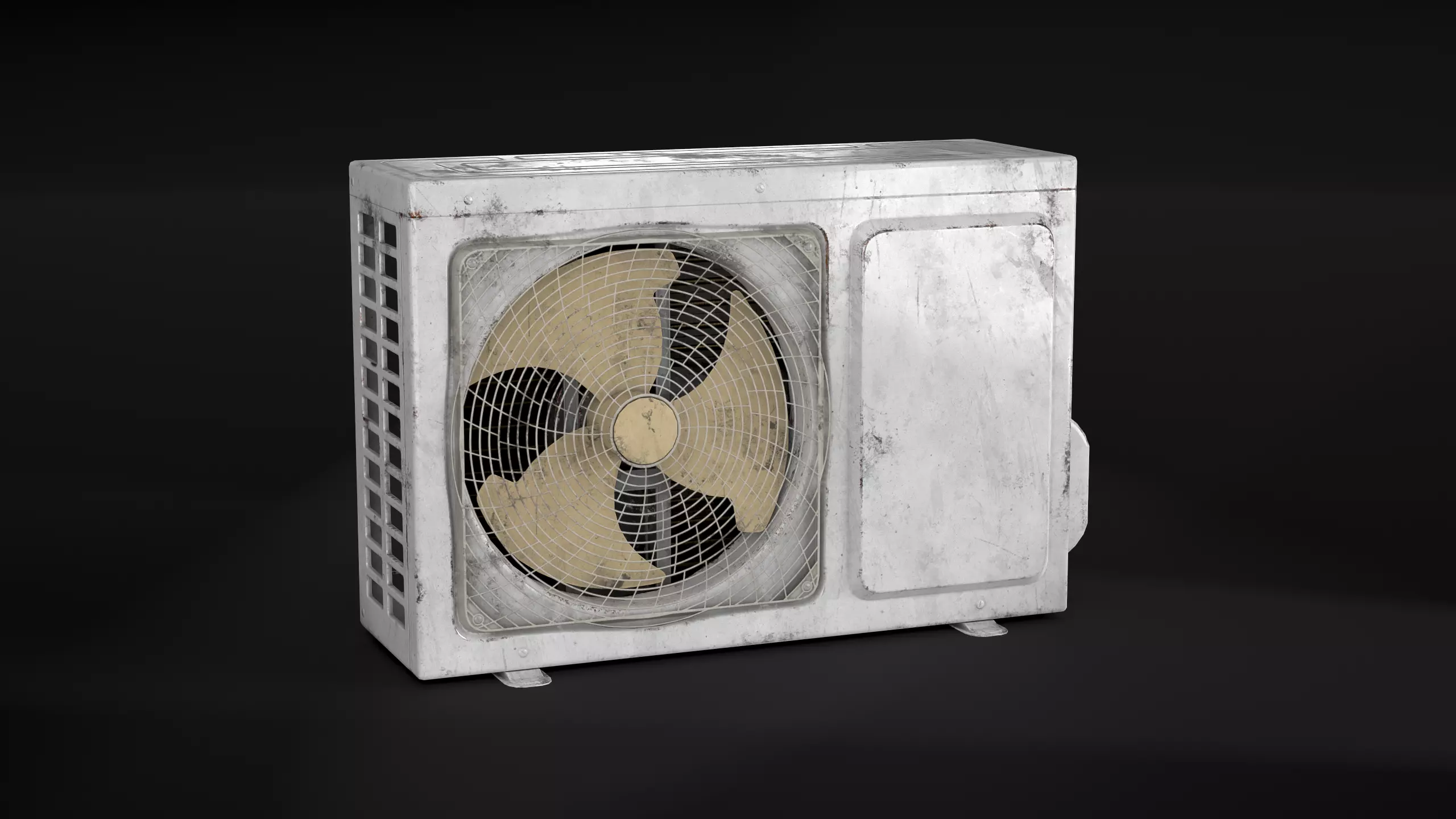 Air conditioner Low-poly 3D model_0