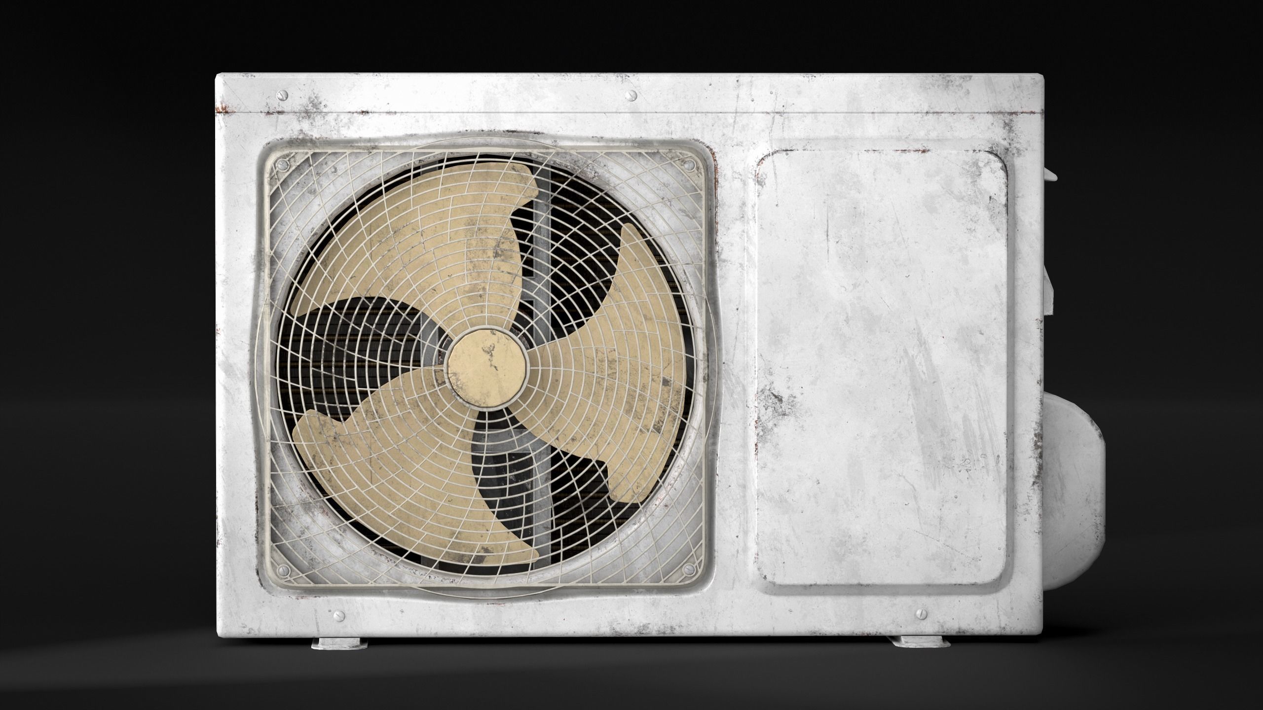 Air conditioner Low-poly 3D model_5