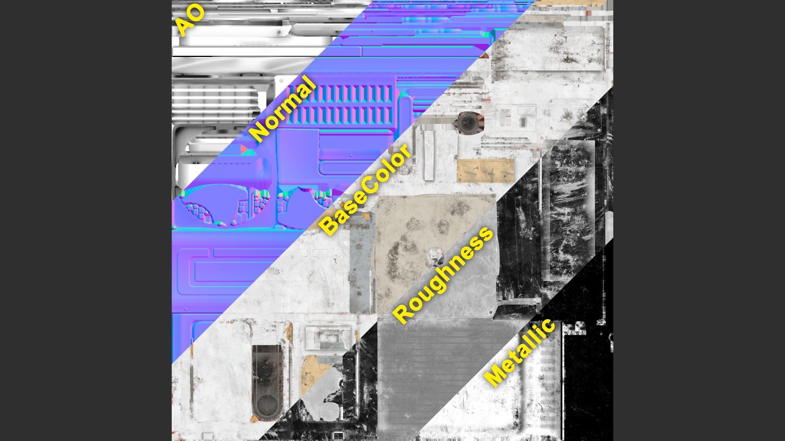 Air conditioner Low-poly 3D model_7