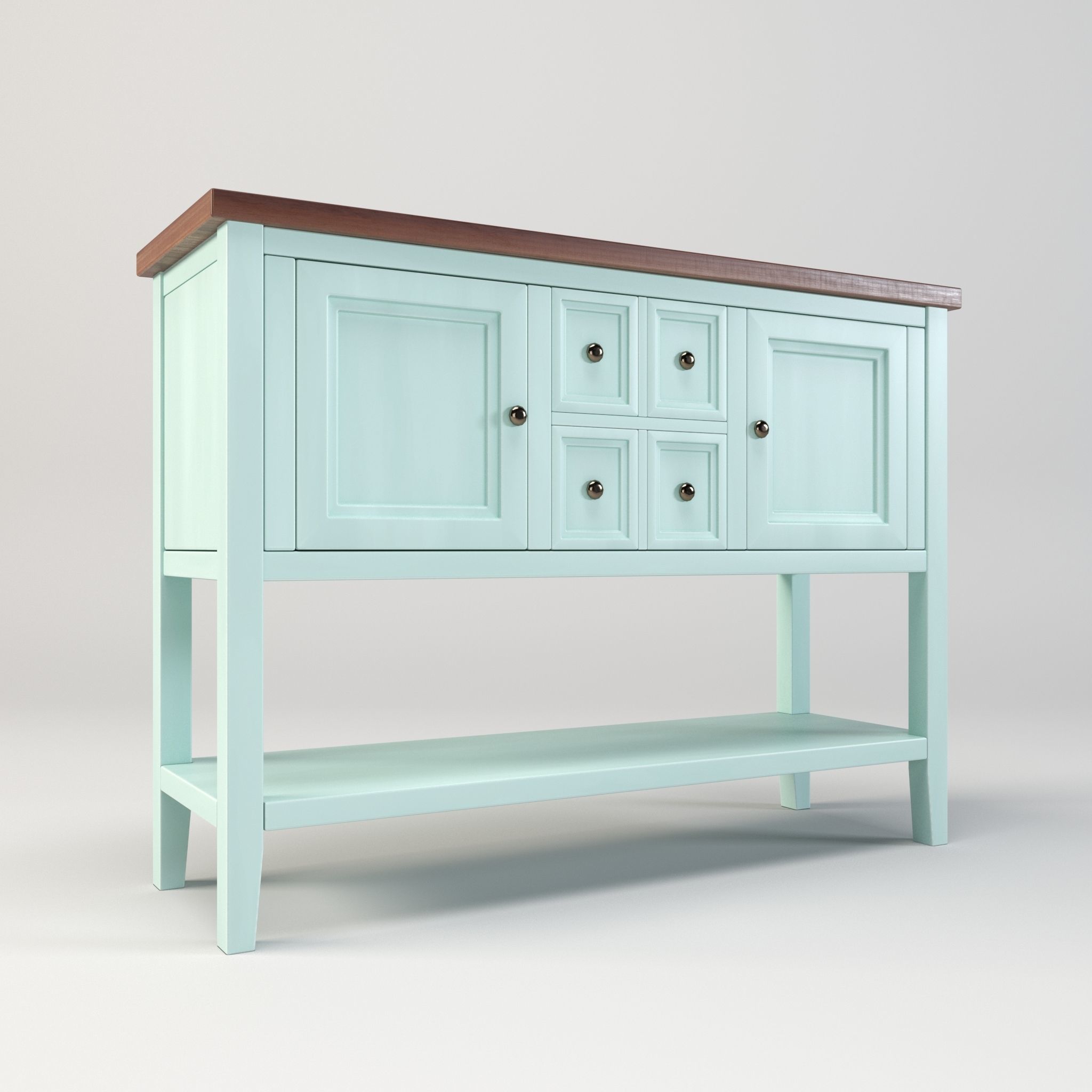 Console Table Low-poly 3D model_3