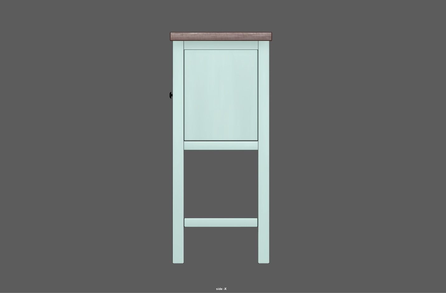 Console Table Low-poly 3D model_16