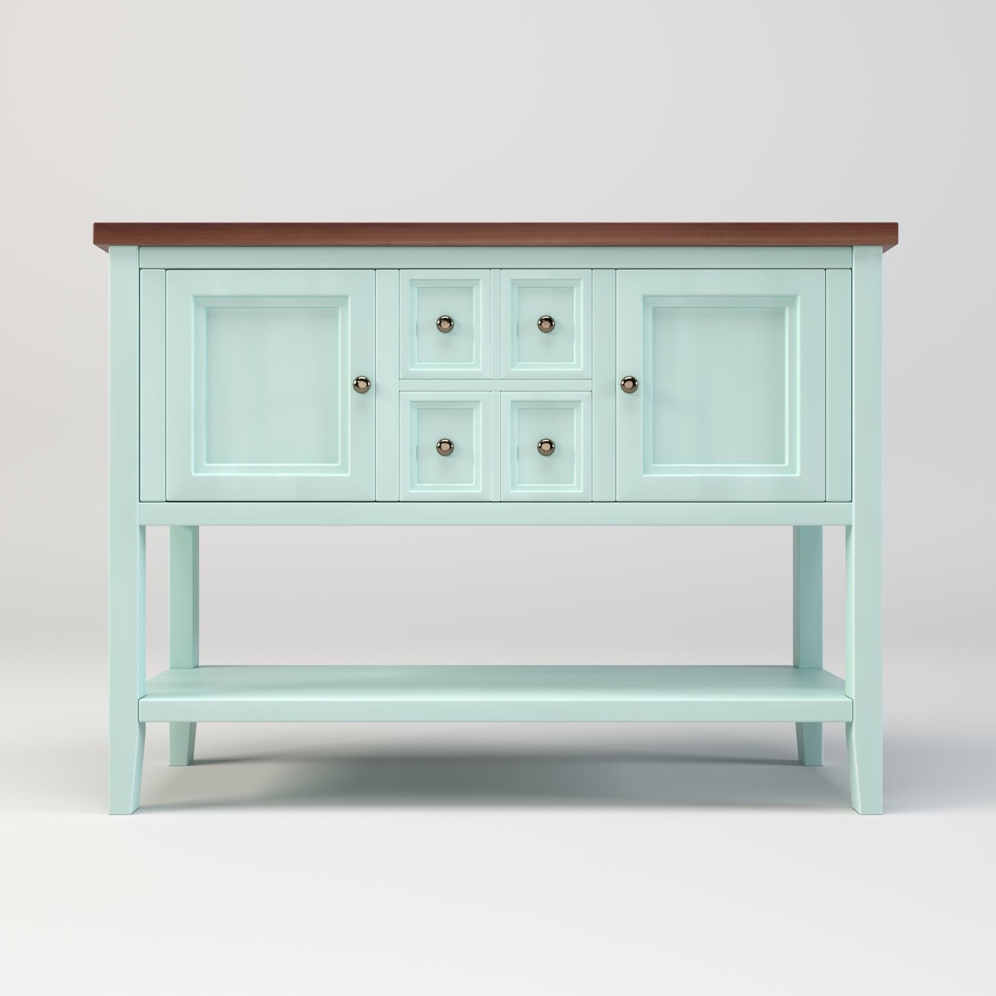 Console Table Low-poly 3D model_2