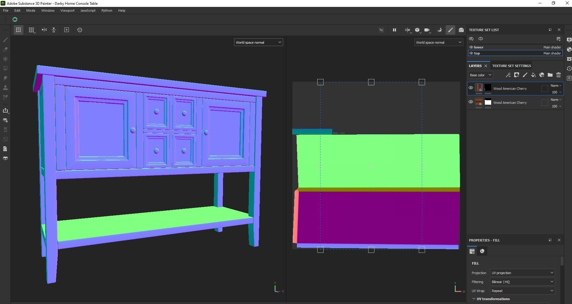 Console Table Low-poly 3D model_24
