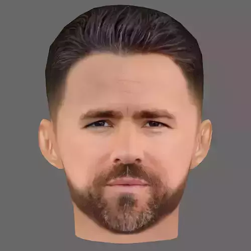 Ryan Reynolds Head - Low poly head for game Low-poly