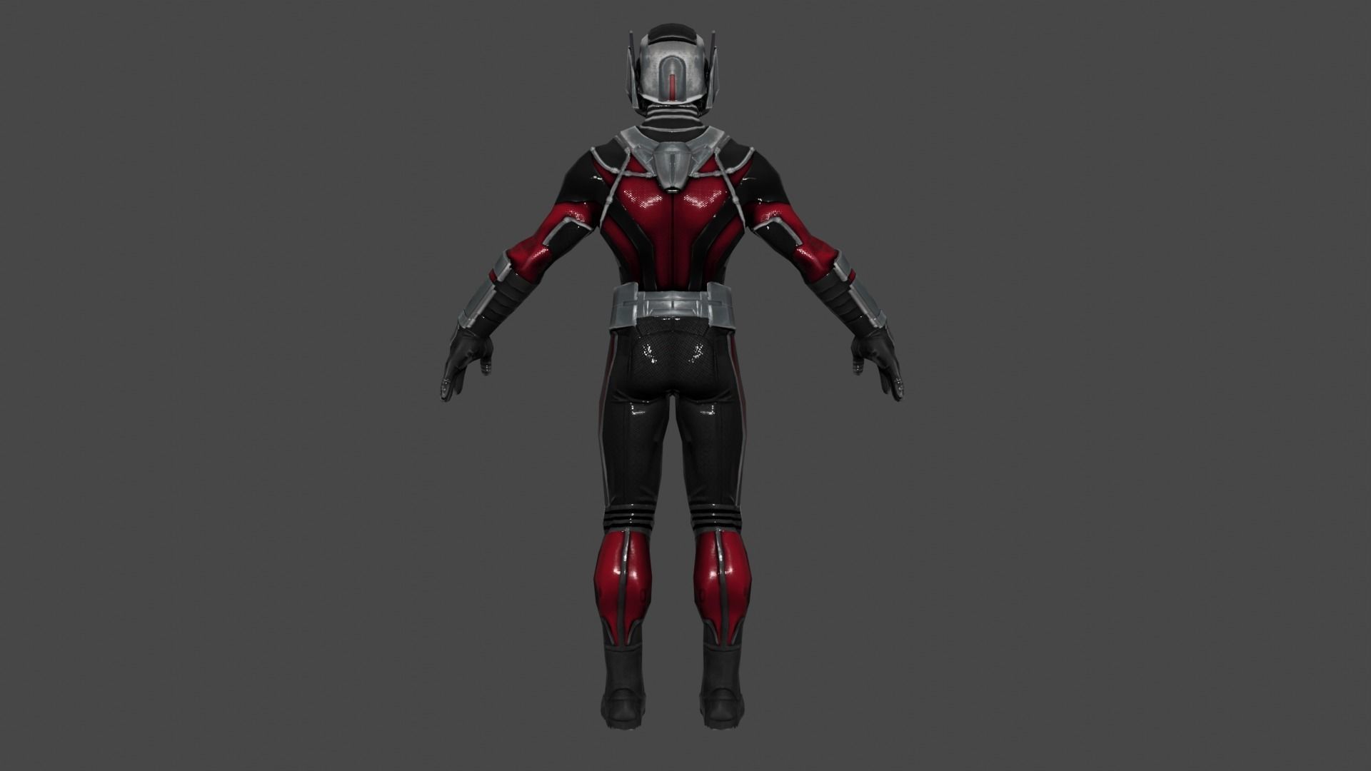 Ant man Low-poly 3D model_4