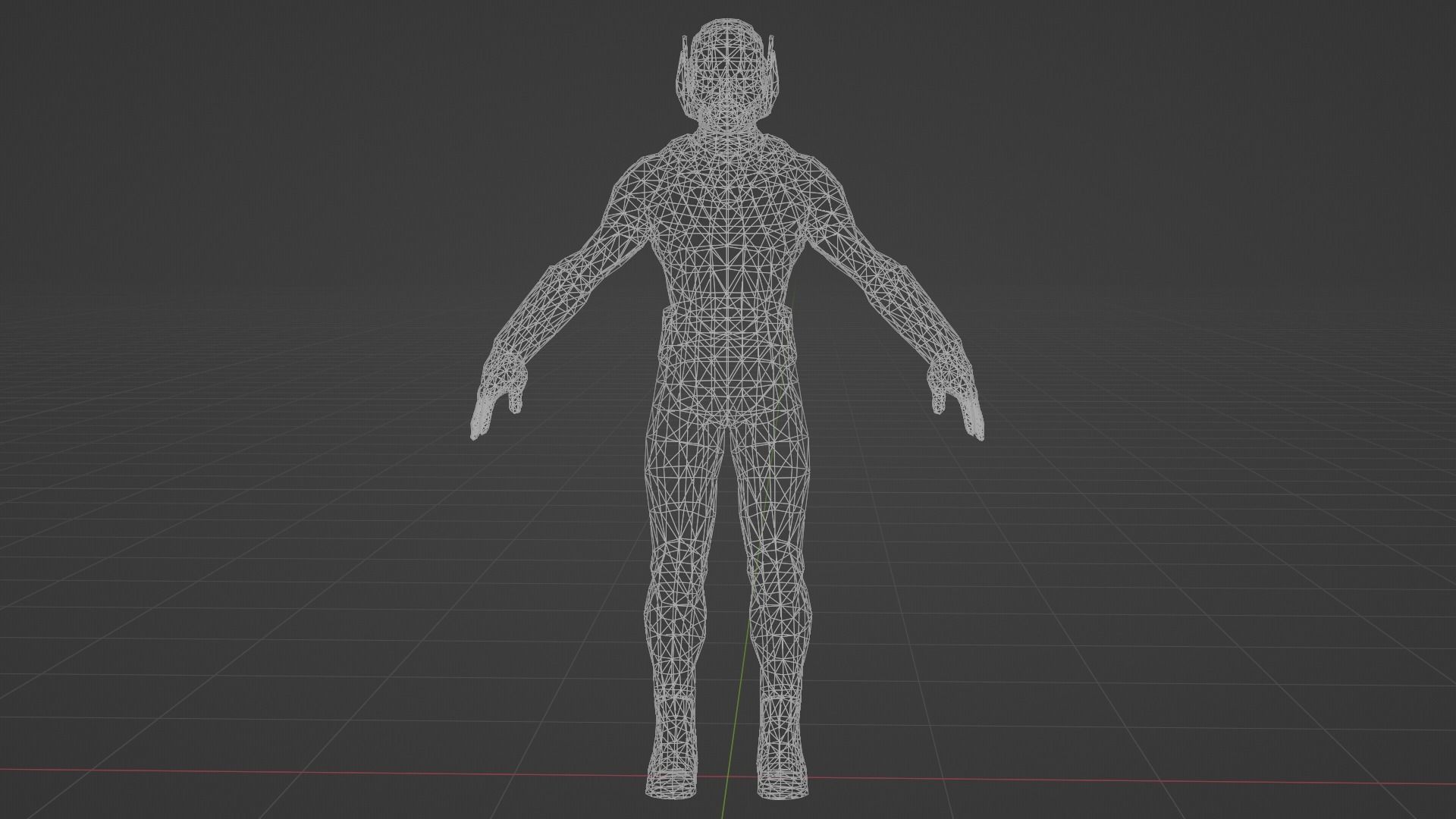 Ant man Low-poly 3D model_6