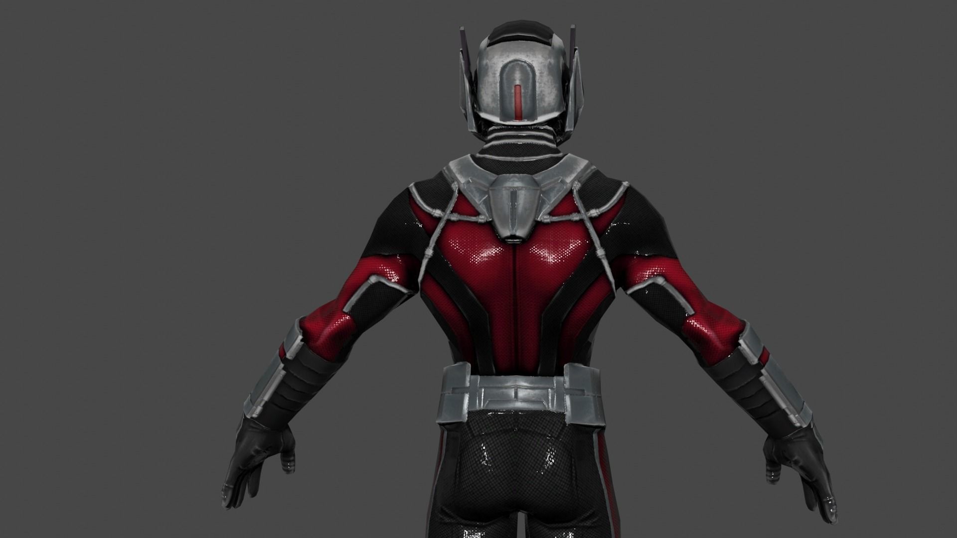 Ant man Low-poly 3D model_5