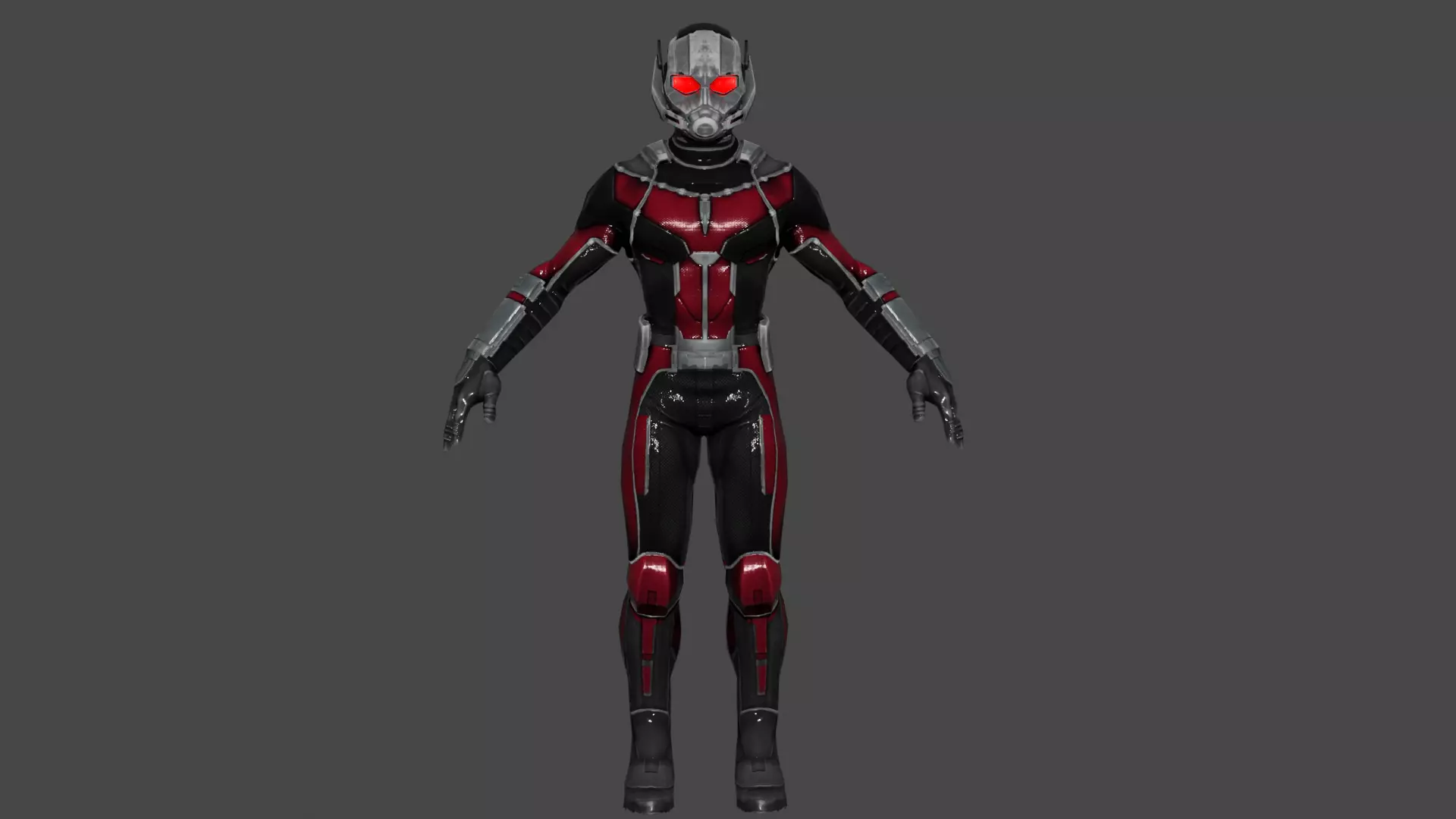 Ant man Low-poly 3D model_0