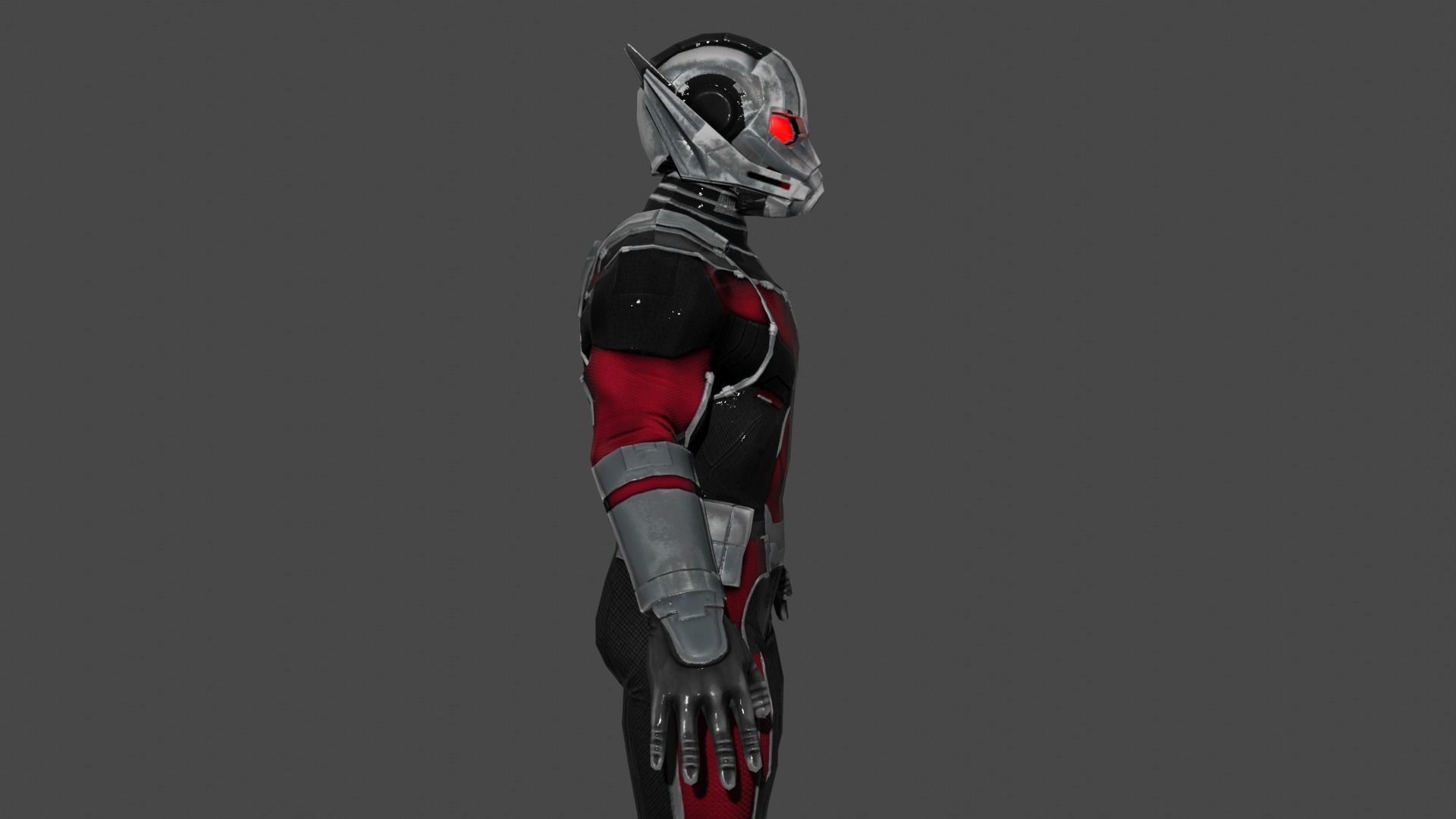 Ant man Low-poly 3D model_3
