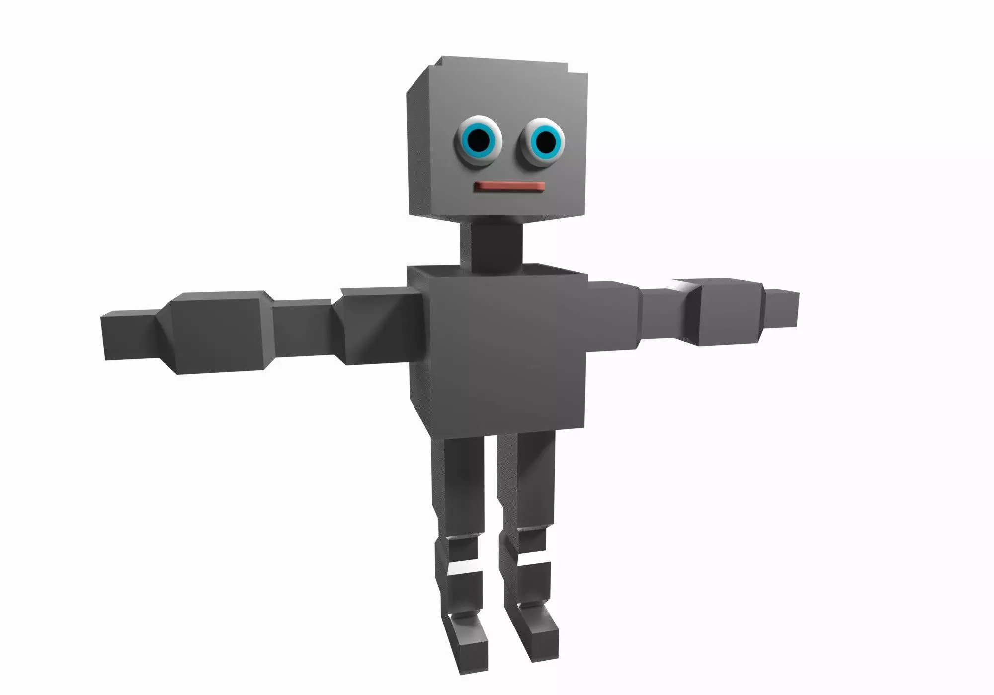 base robot Low-poly 3D model_0