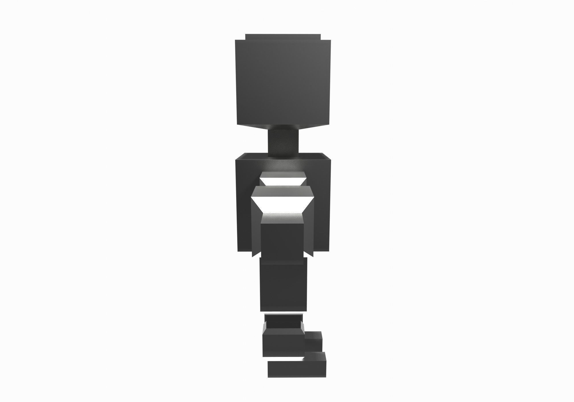 base robot Low-poly 3D model_3