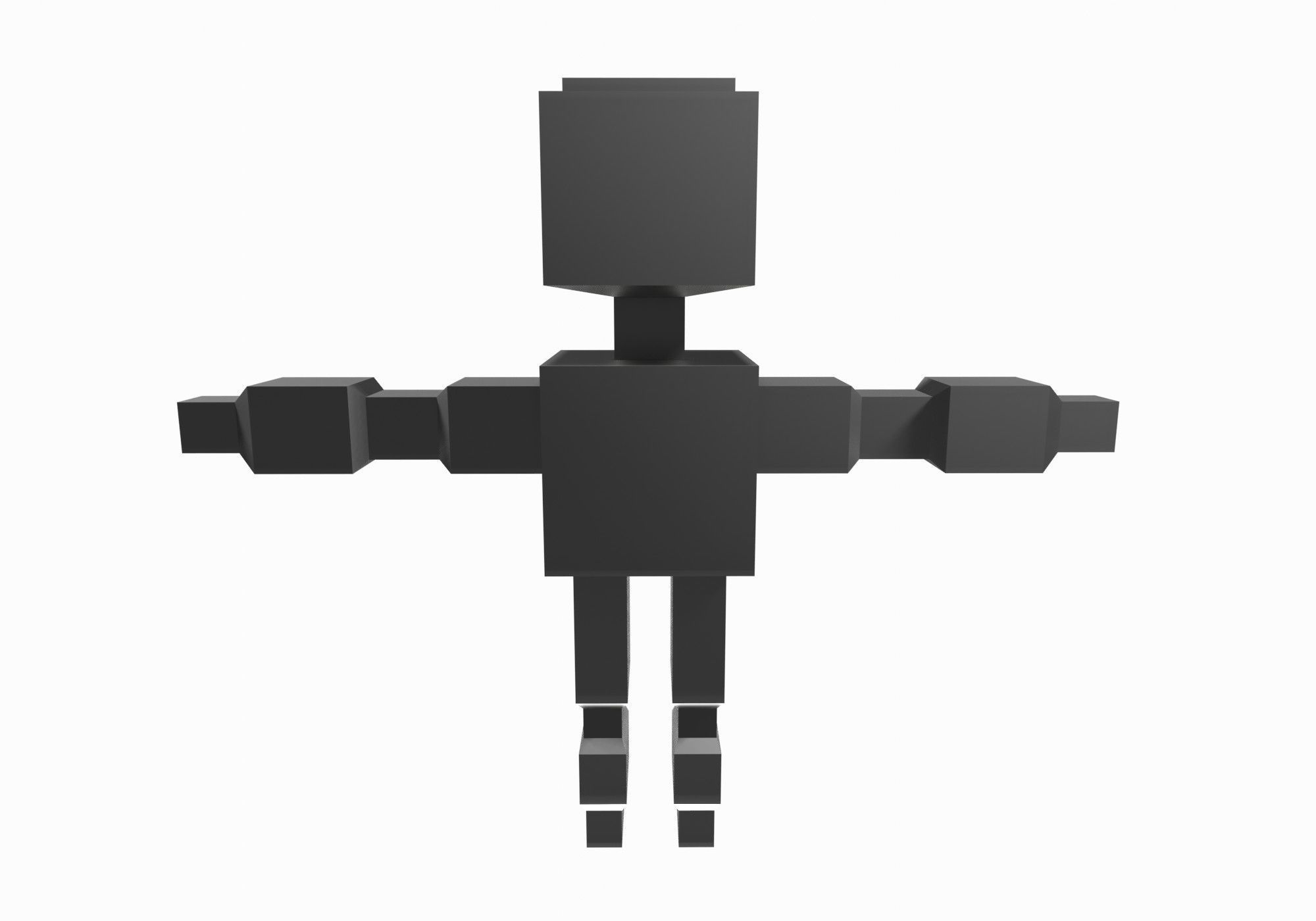 base robot Low-poly 3D model_5