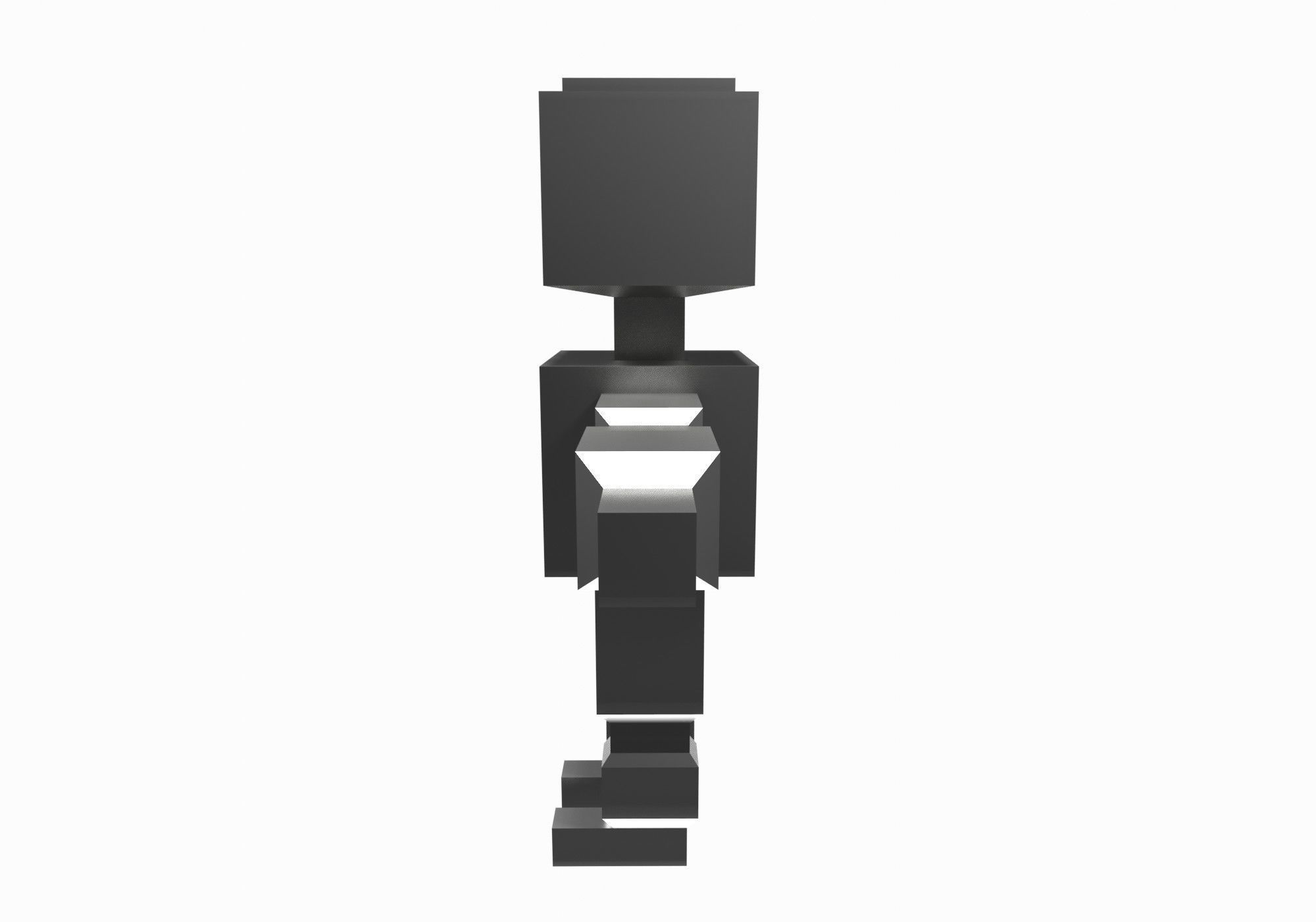 base robot Low-poly 3D model_7