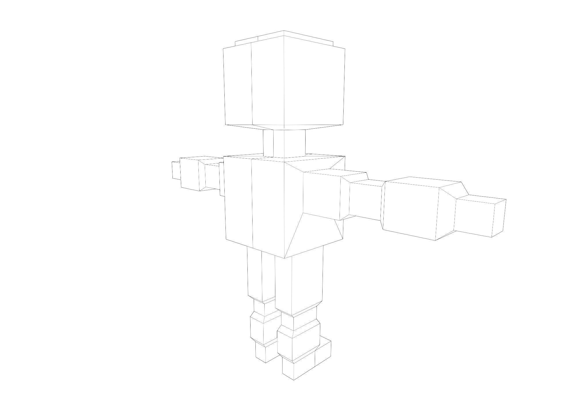base robot Low-poly 3D model_15