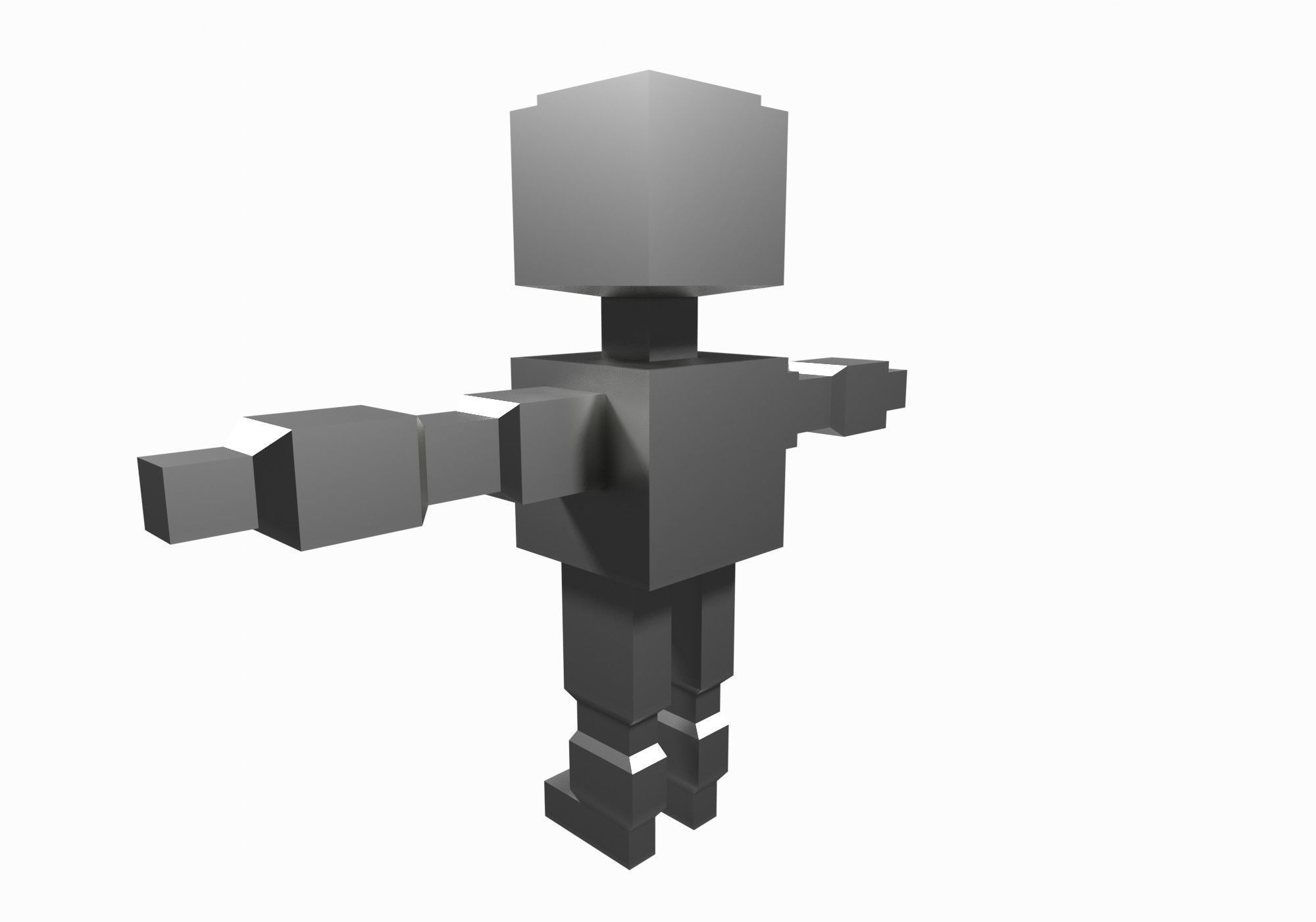 base robot Low-poly 3D model_6