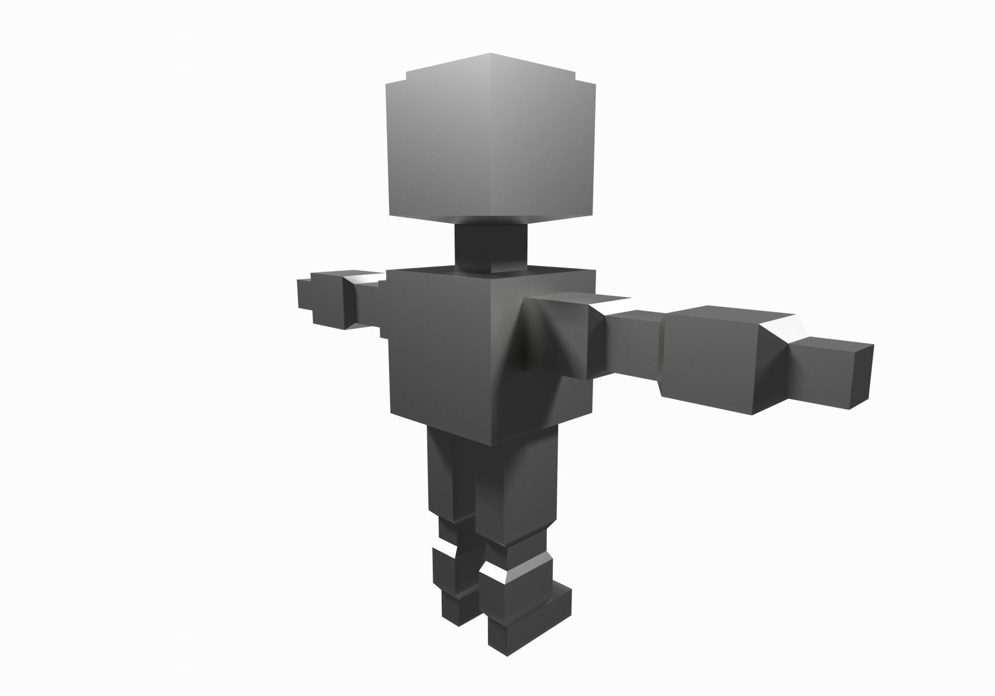 base robot Low-poly 3D model_4