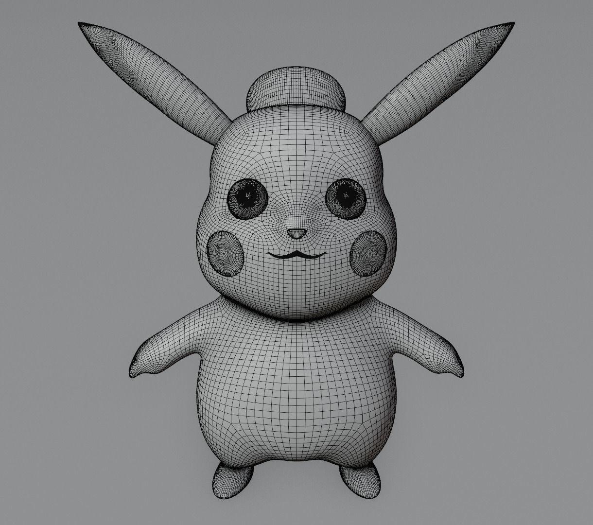 Pikachu 3D model for 3D print 3D print model_18