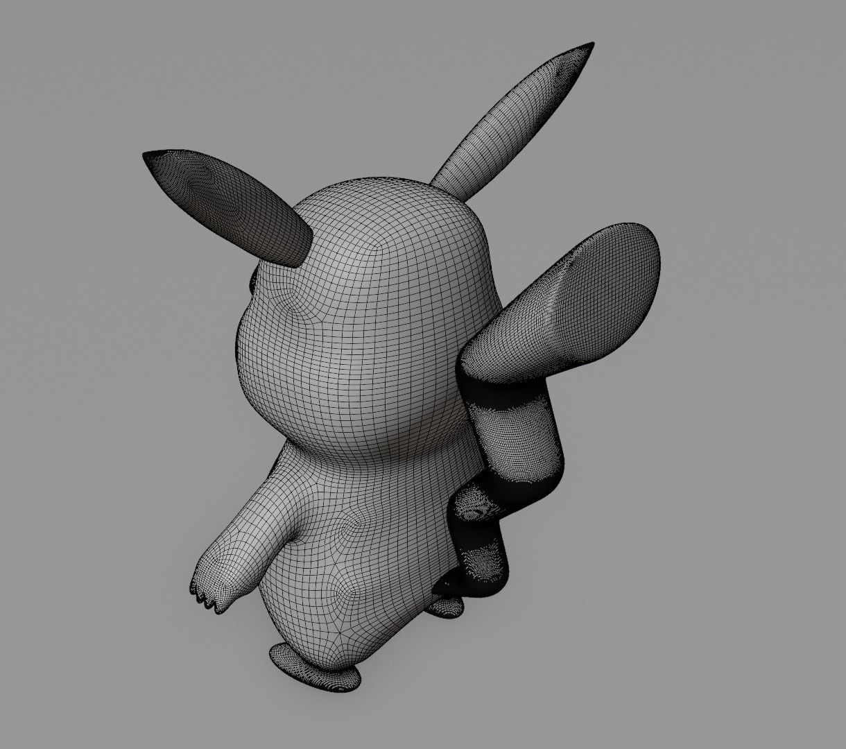 Pikachu 3D model for 3D print 3D print model_17