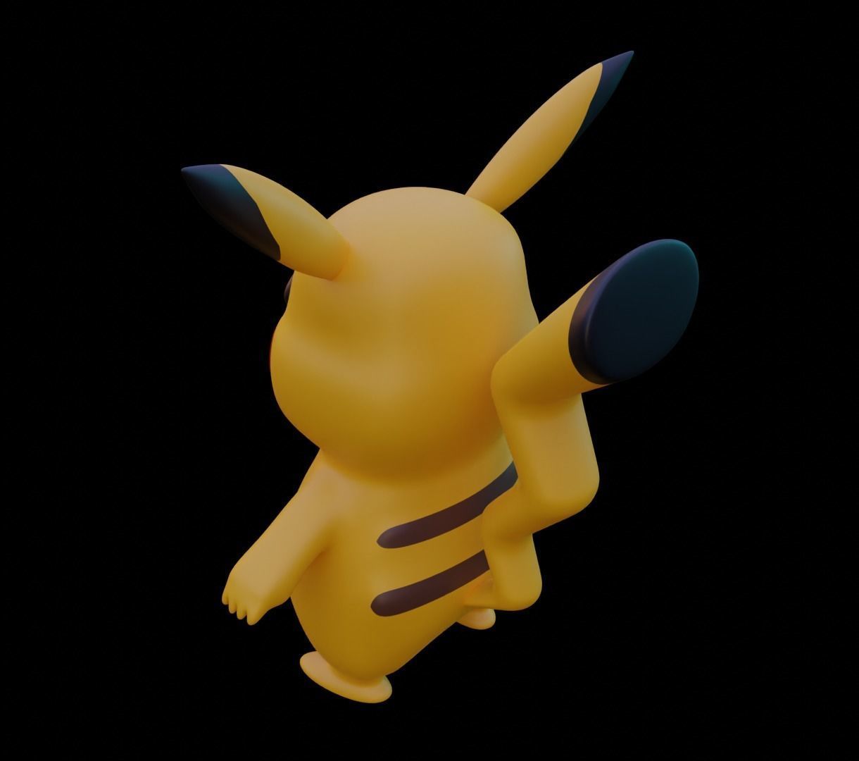 Pikachu 3D model for 3D print 3D print model_9