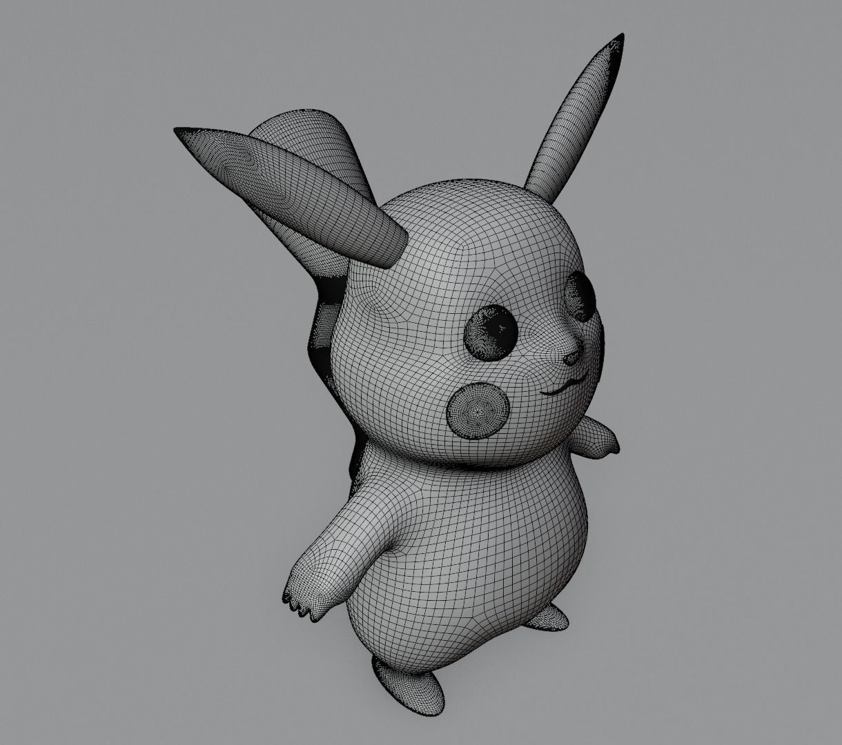 Pikachu 3D model for 3D print 3D print model_15