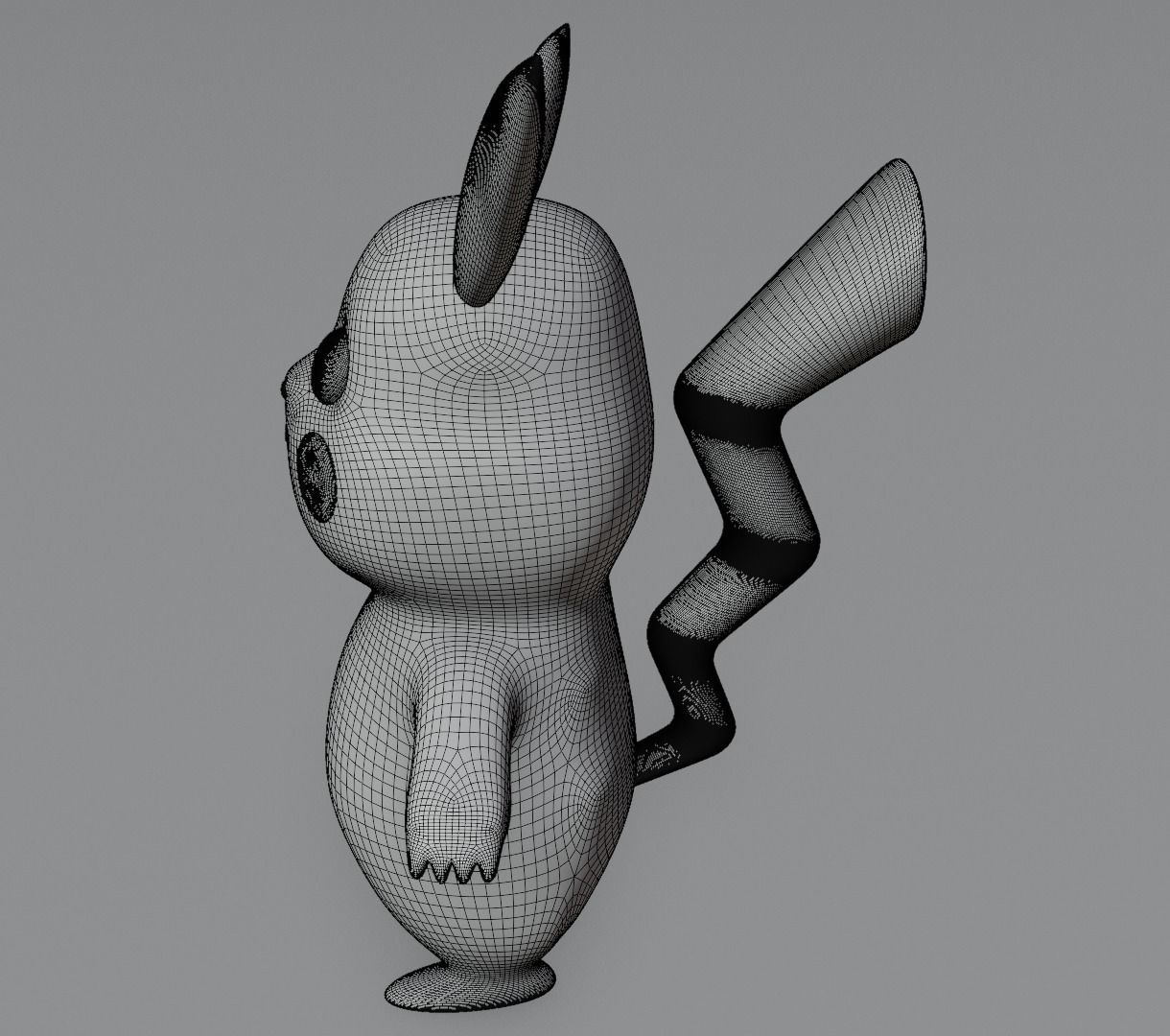 Pikachu 3D model for 3D print 3D print model_13