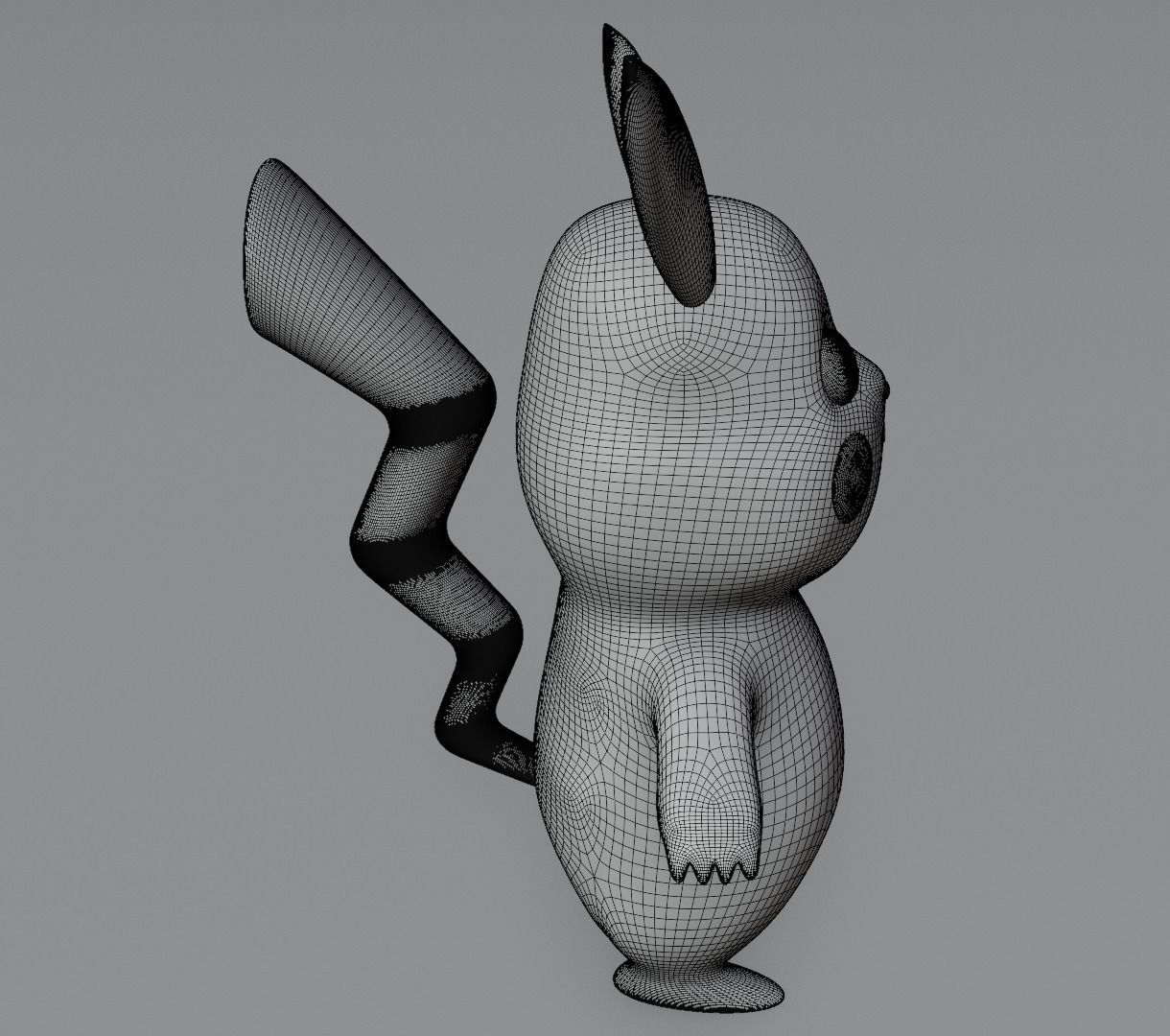Pikachu 3D model for 3D print 3D print model_16
