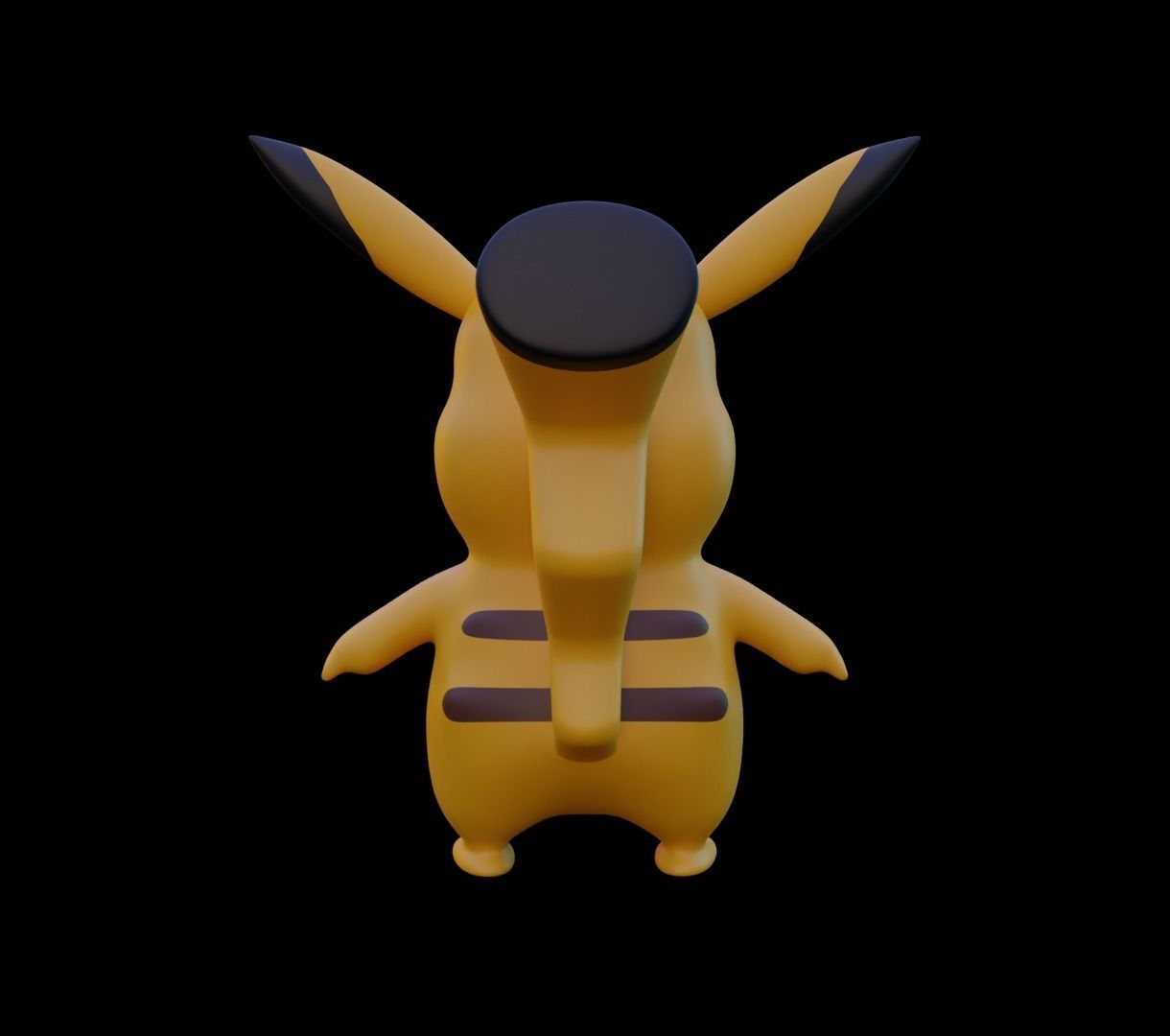 Pikachu 3D model for 3D print 3D print model_5