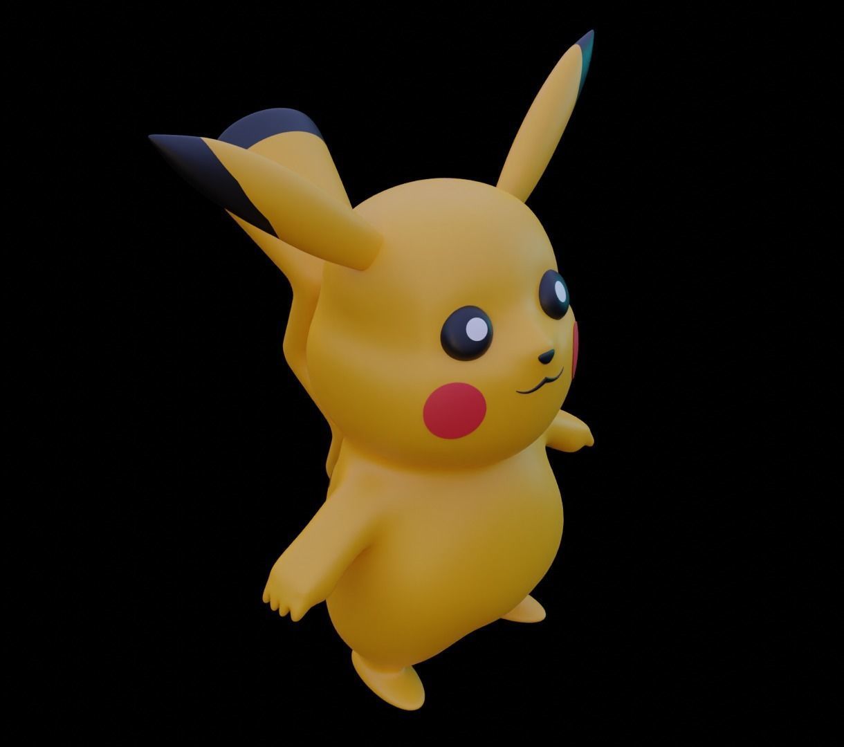 Pikachu 3D model for 3D print 3D print model_7