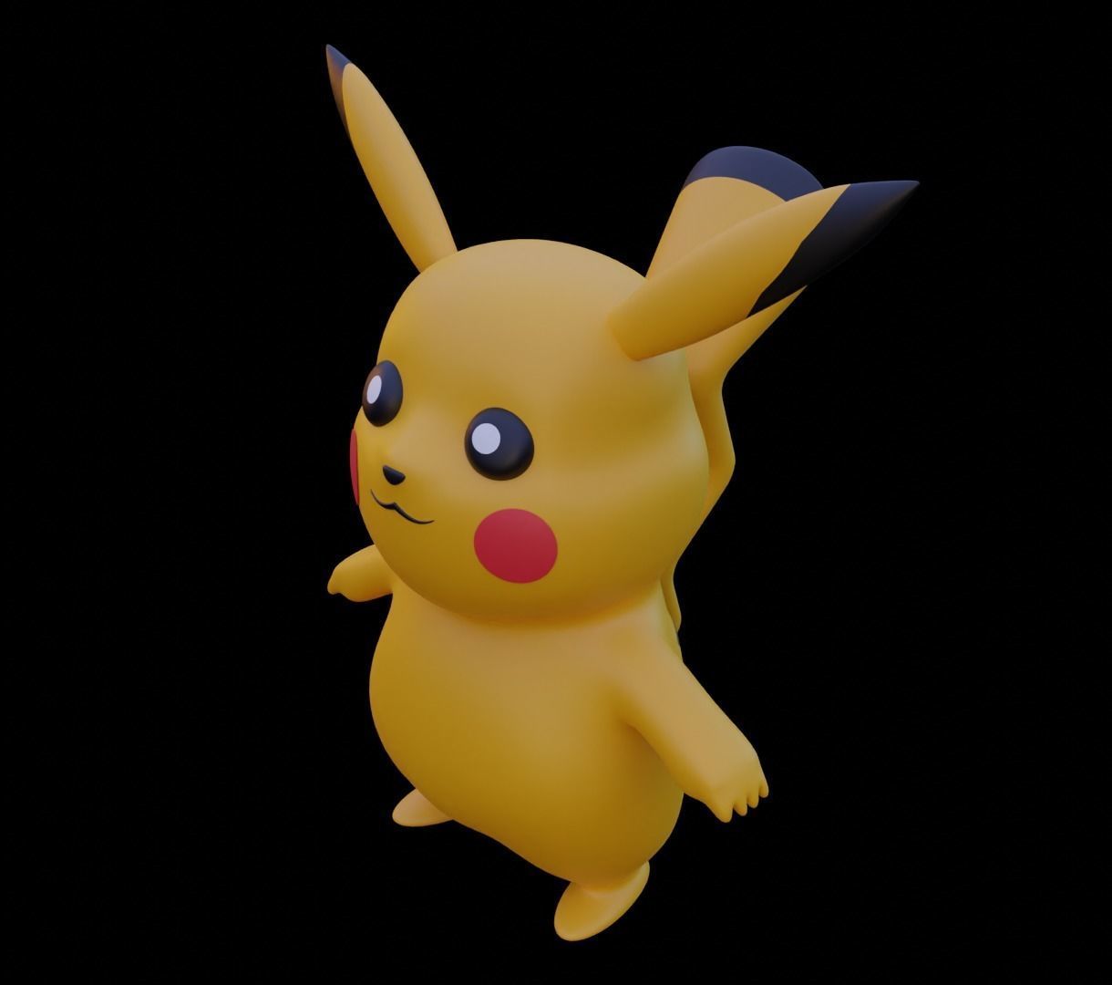 Pikachu 3D model for 3D print 3D print model_8
