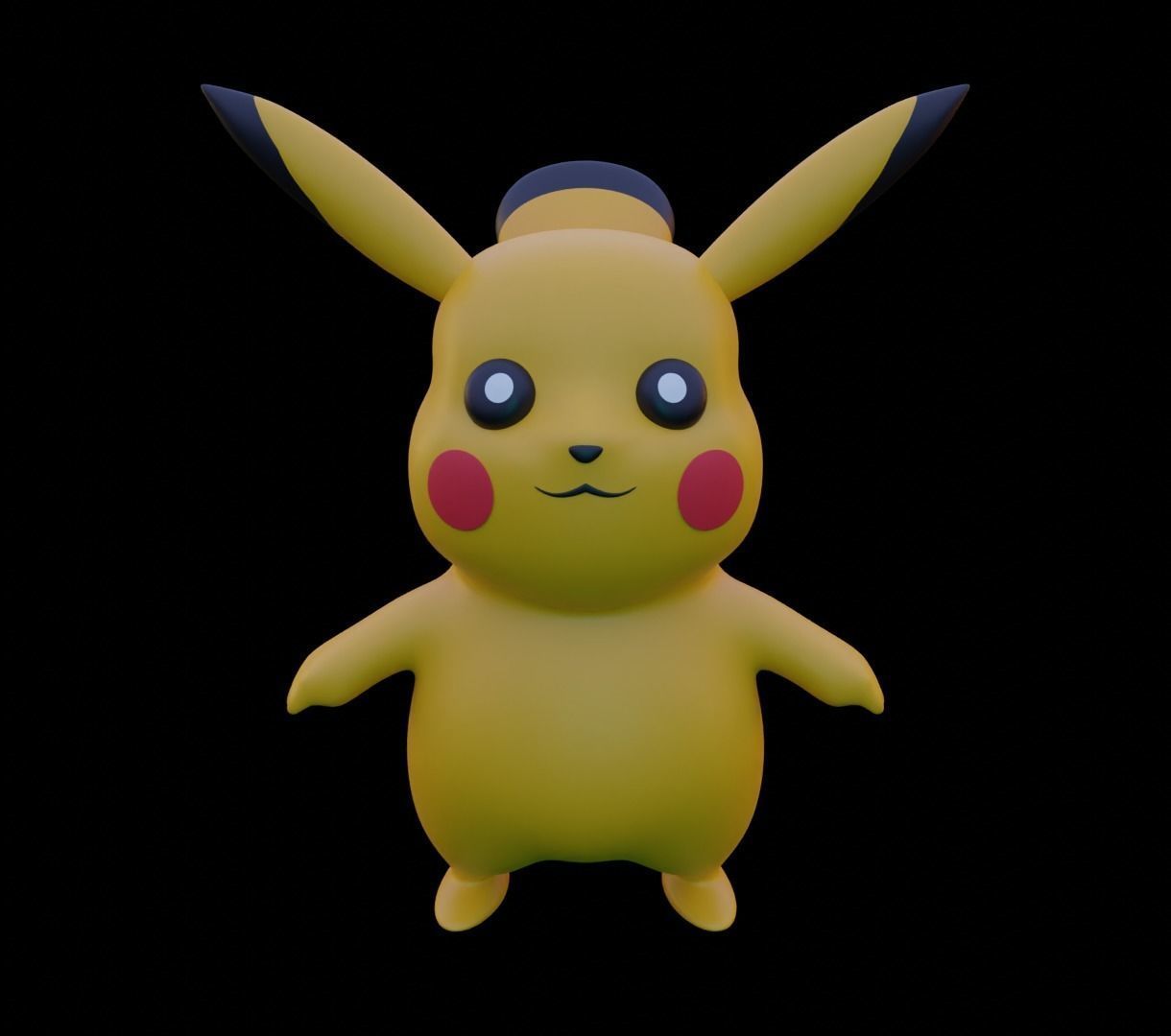 Pikachu 3D model for 3D print 3D print model_1
