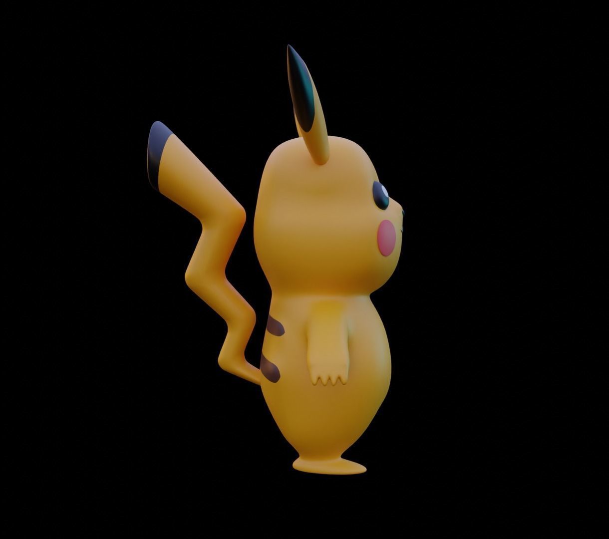 Pikachu 3D model for 3D print 3D print model_4