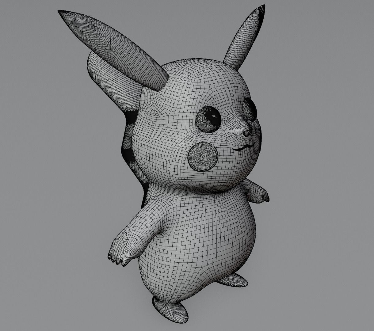 Pikachu 3D model for 3D print 3D print model_11