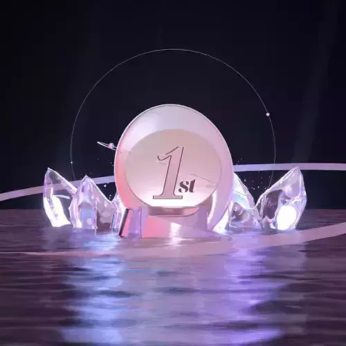 1st Winner Podium 3D model