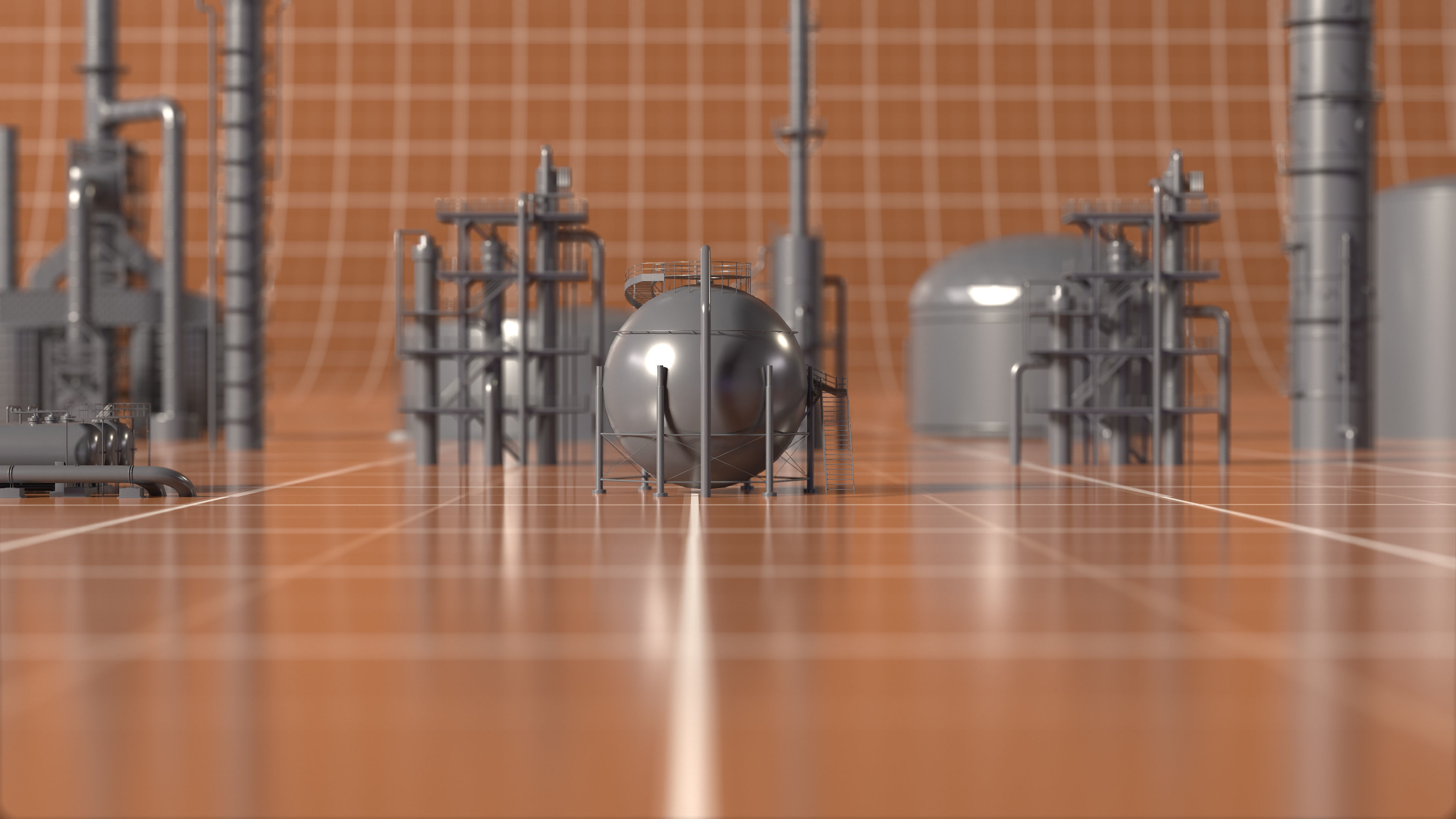 Industrial Kitbash 3D model_9