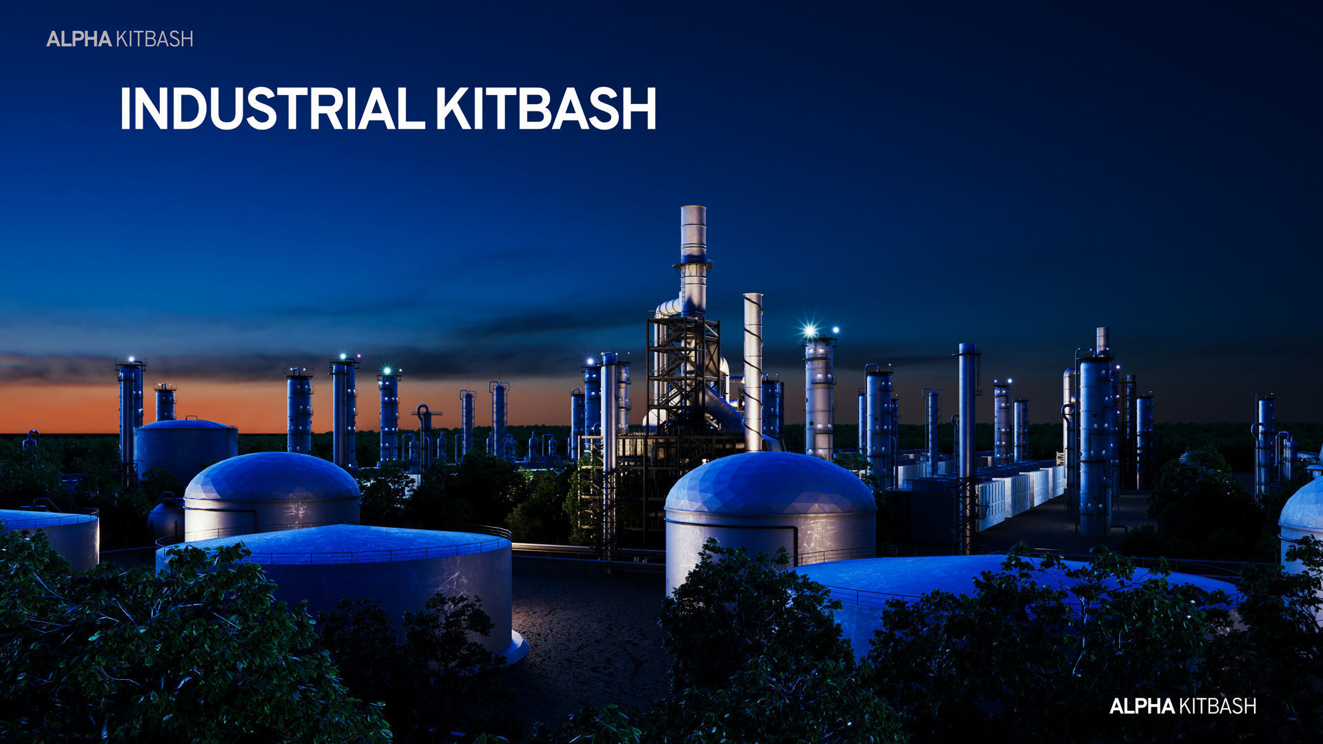 Industrial Kitbash 3D model_3