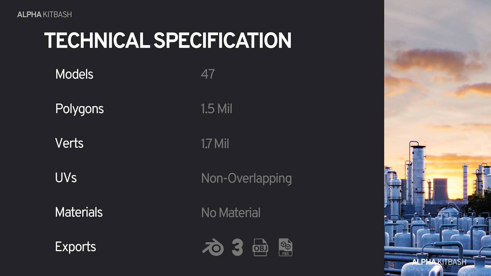 Industrial Kitbash 3D model_6