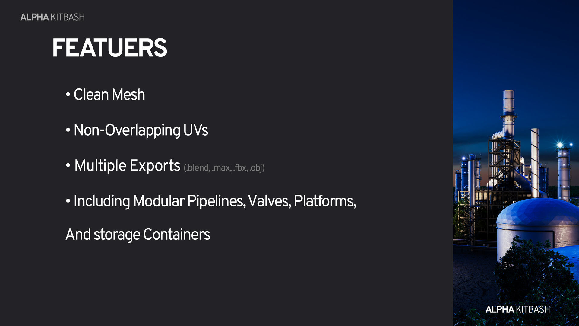 Industrial Kitbash 3D model_5